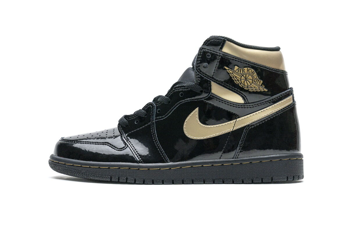 Air Jordan 1 Retro High Black Metallic Gold (2020) 555088-032