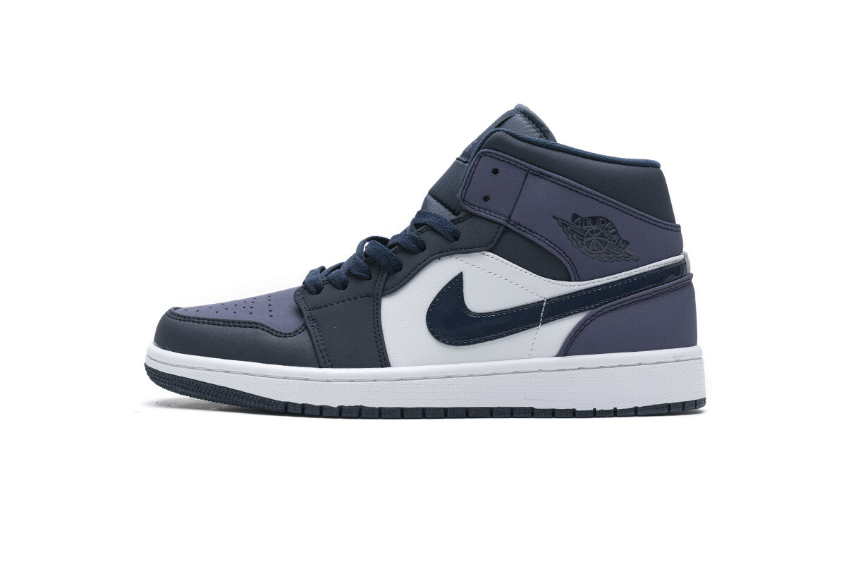 Air Jordan 1 Mid Obsidian Sanded Purple 554724-445