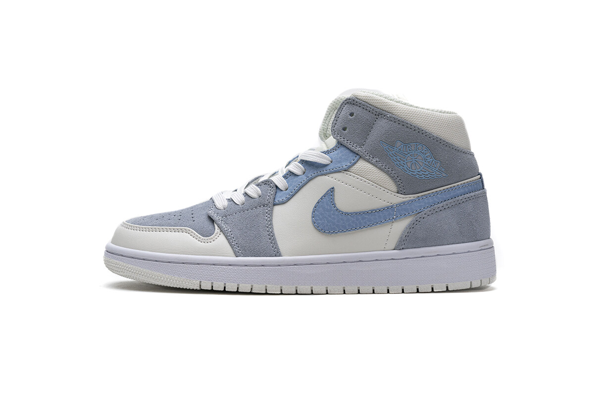 Air Jordan 1 Mid Mixed Textures Blue DA4666-100,Air Jordan : Sneakers Online - Buy Sneakers for Men & Women, Sneakers Online - Buy Sneakers for Men & Women