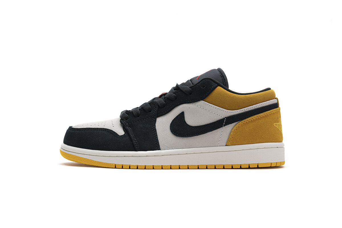 Air Jordan 1 Low Sail University Gold Black 553558-127