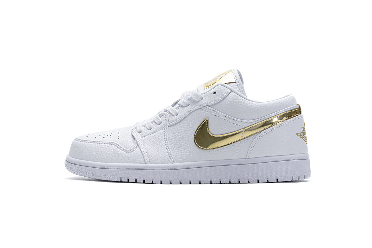 Air Jordan 1 Low White Metallic Gold (W) CZ4776-100