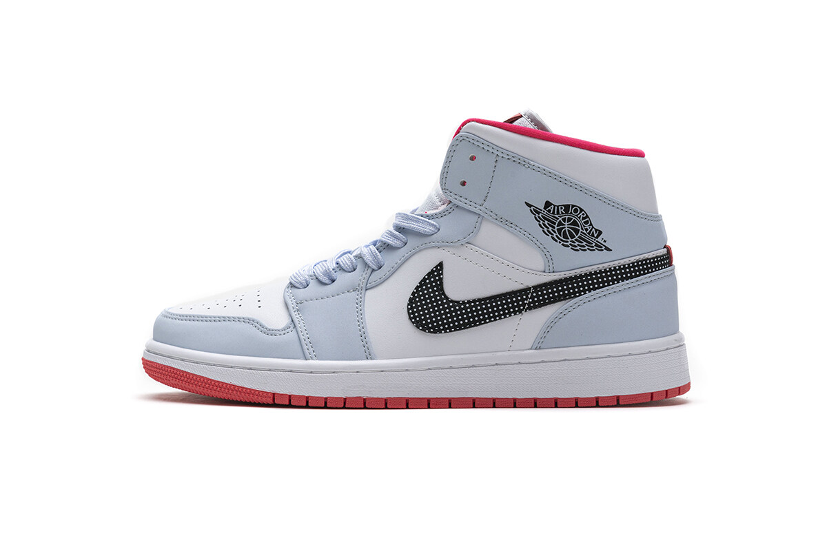 Air Jordan 1 Mid Half Blue Polka Dot Swoosh (GS) 555112-400,Specials : Sneakers Online - Buy Sneakers for Men & Women, Sneakers Online - Buy Sneakers for Men & Women