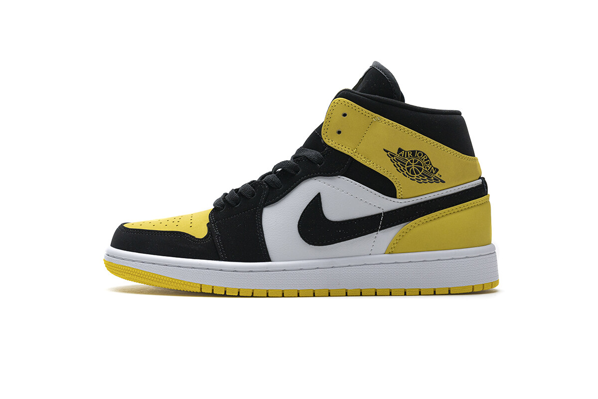 Air Jordan 1 Mid Yellow Toe Black 852542-071