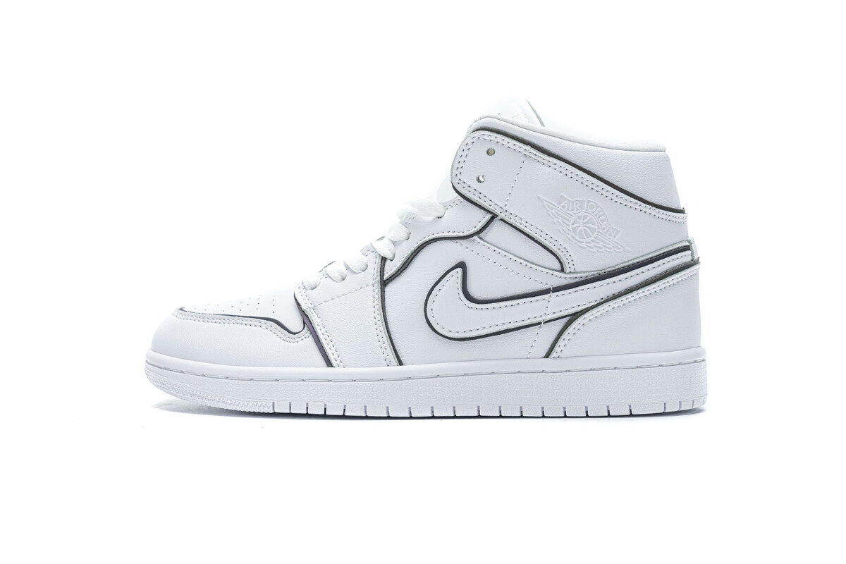 Air Jordan 1 Mid Iridescent Reflective White (W) CK6587-100