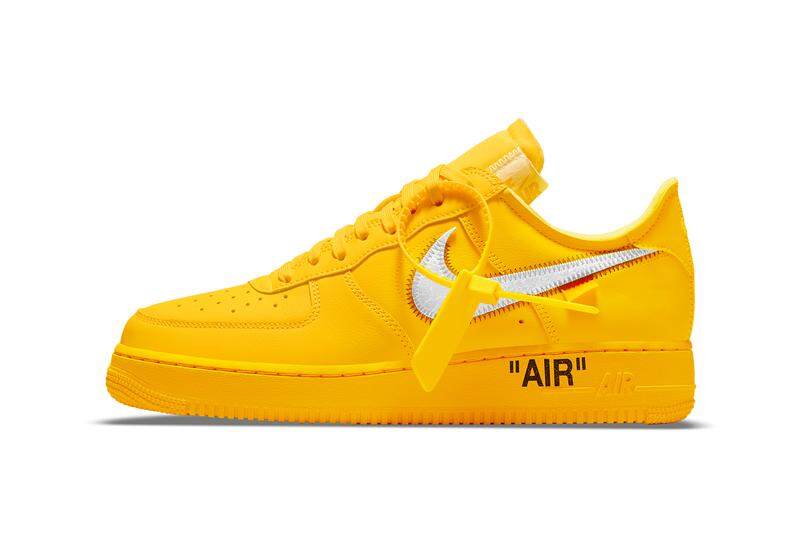 Nike Air Force 1 Low OFF-WHITE University Gold Metallic Silver DD1876-700