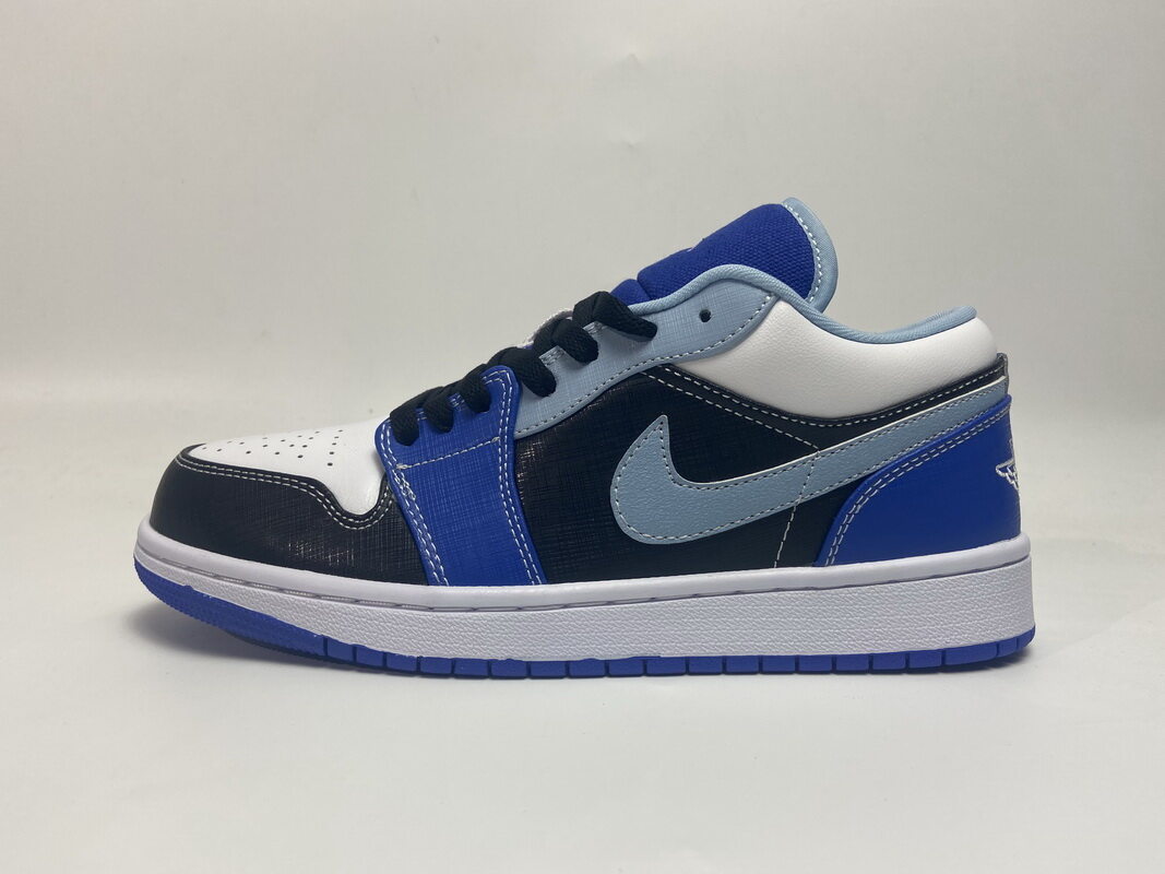 Air Jordan 1 Low Black Blue White DH0206-400