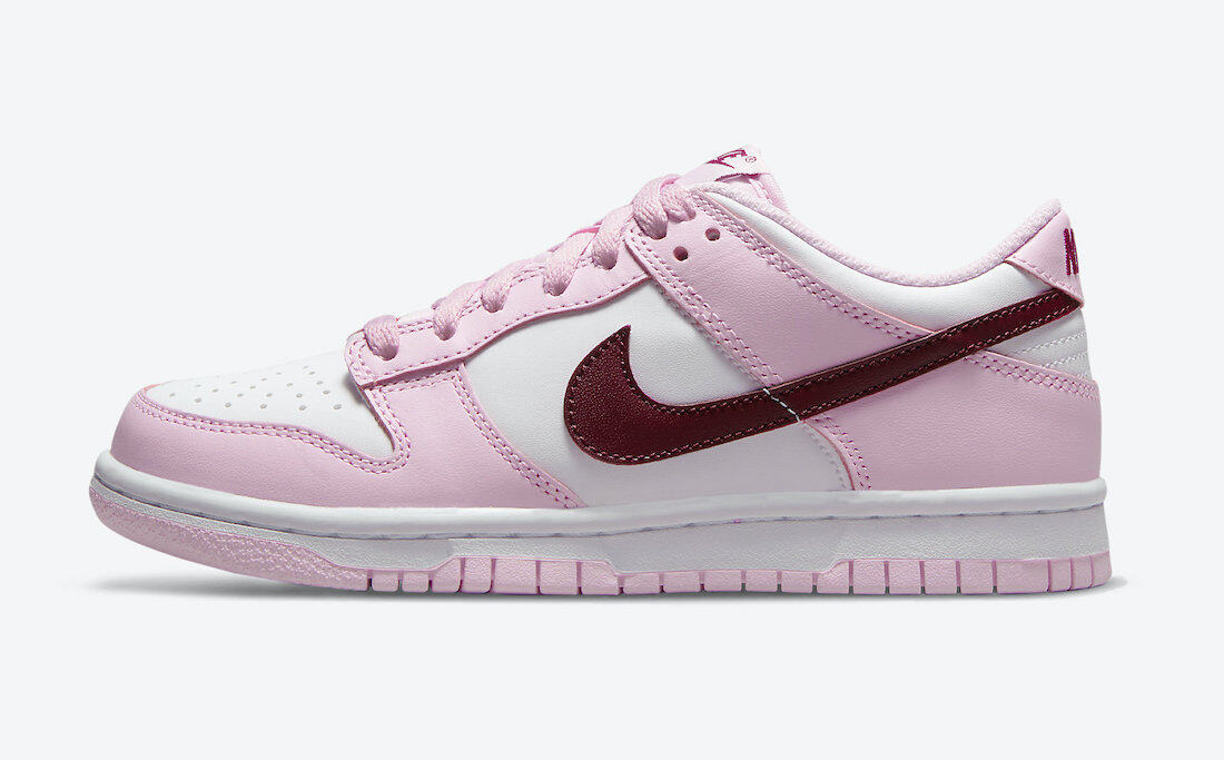 Nike Dunk Low Pink Red White (GS) CW1590-601