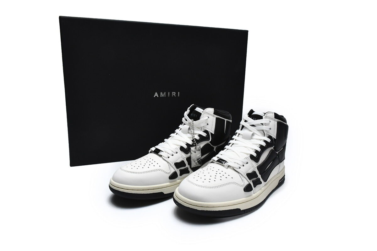 AMIRI Skel Top High Whtie Black MFS002-111,Amiri : Sneakers Online - Buy Sneakers for Men & Women, Sneakers Online - Buy Sneakers for Men & Women