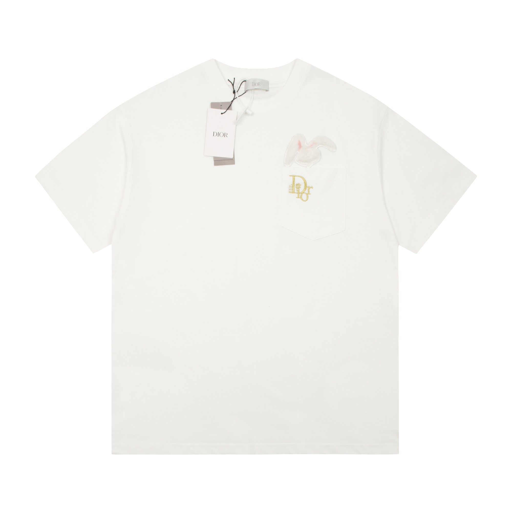 Dior Year of the Rabbit embroided Logo T-shirt White