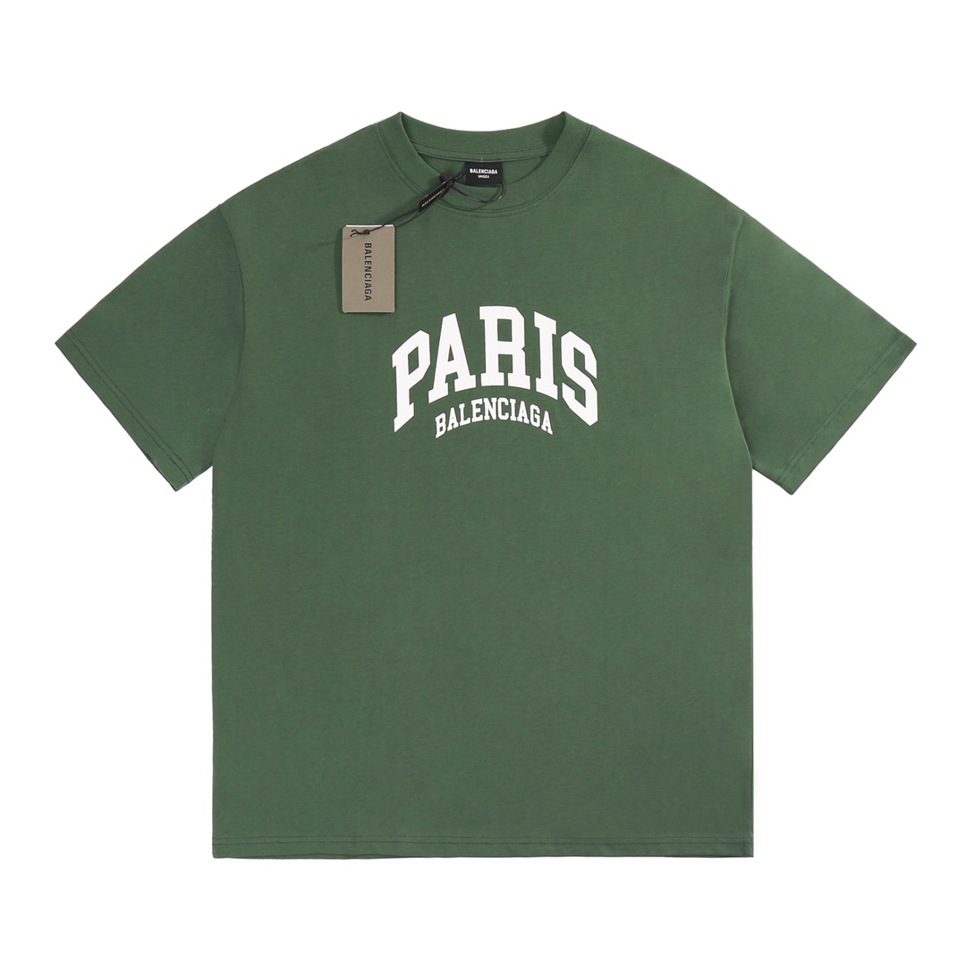 Balenciaga Cities Paris T-shirt Green