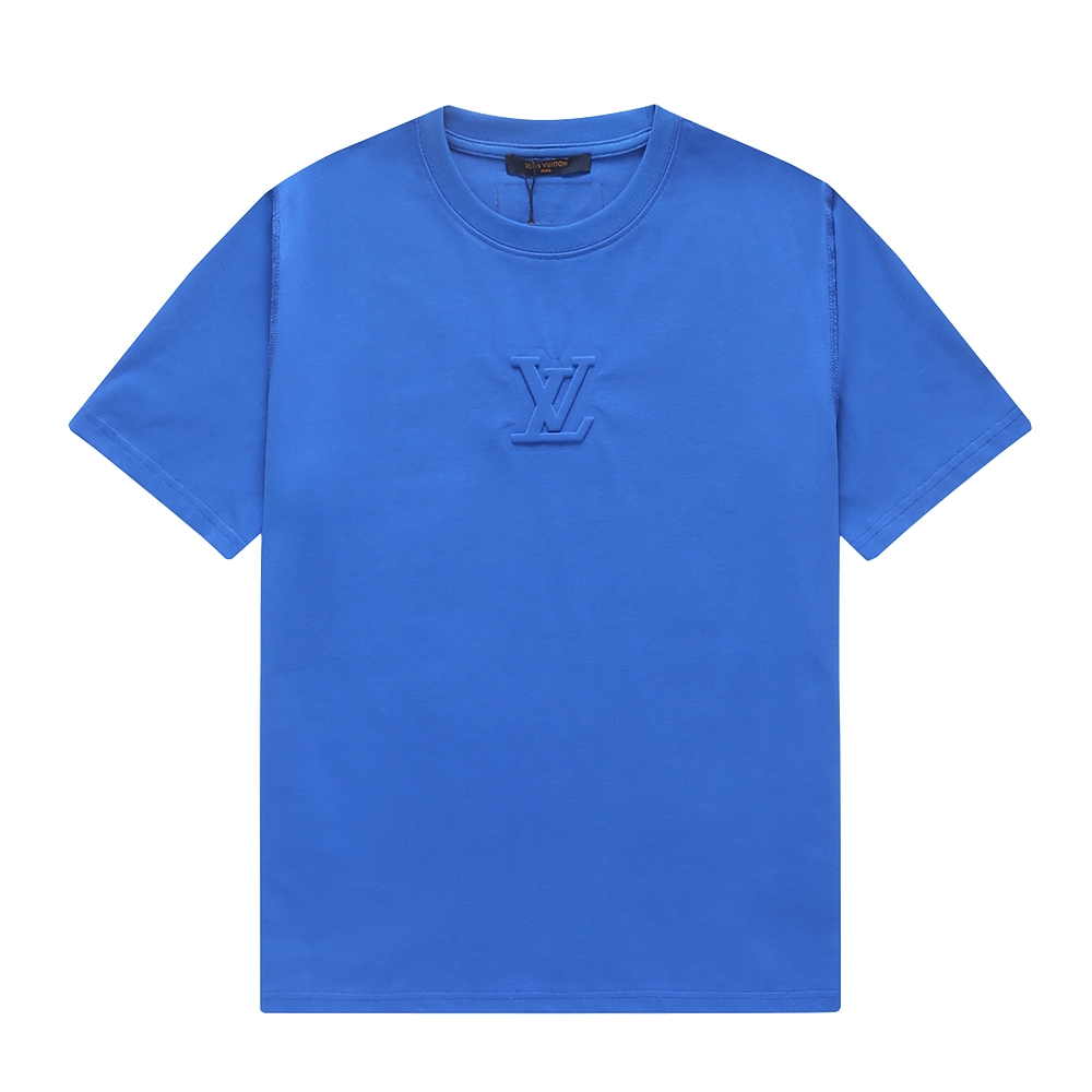 Louis Vuitton Embossed LV T-Shirt France Blue,Apparel : Sneakers Online - Buy Sneakers for Men & Women, Sneakers Online - Buy Sneakers for Men & Women