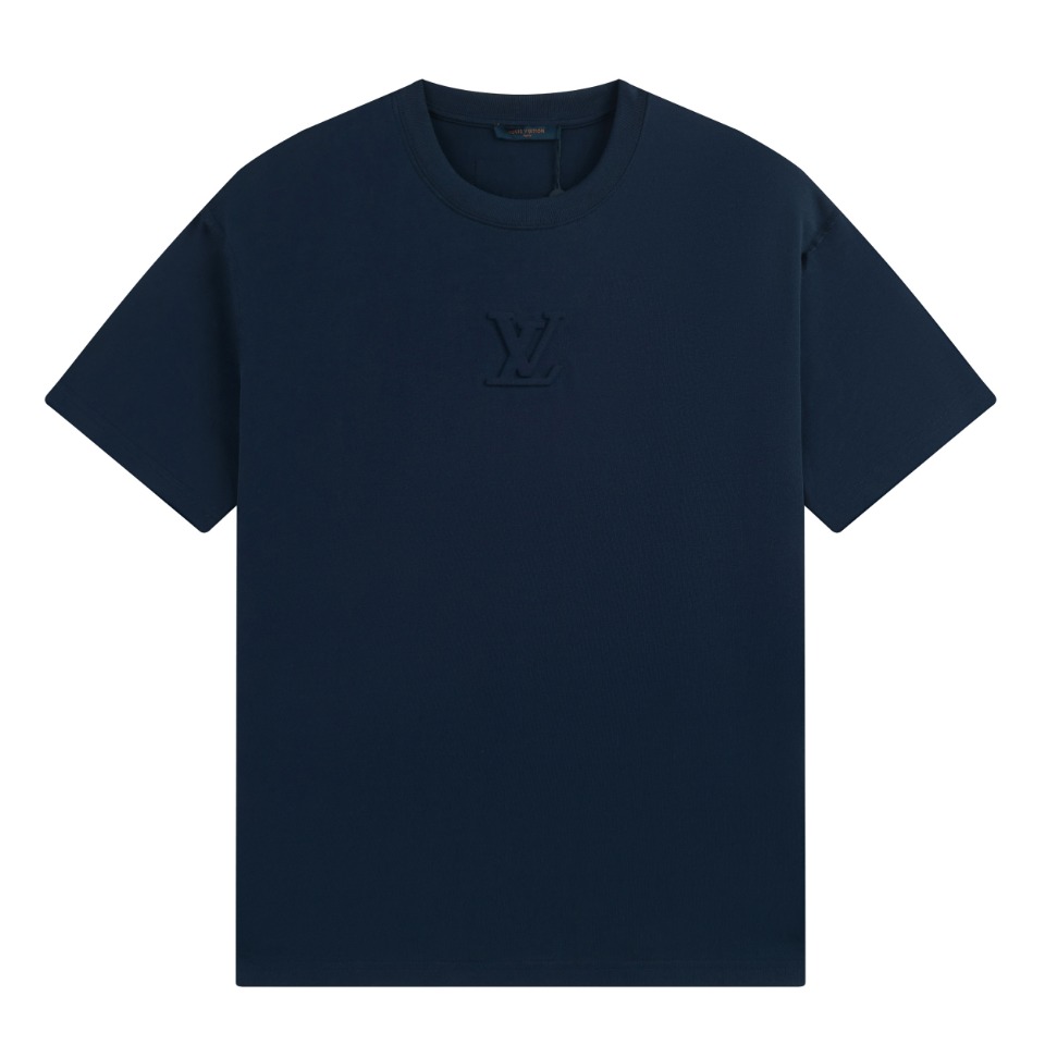 Louis Vuitton Embossed LV T-Shirt Dark Blue