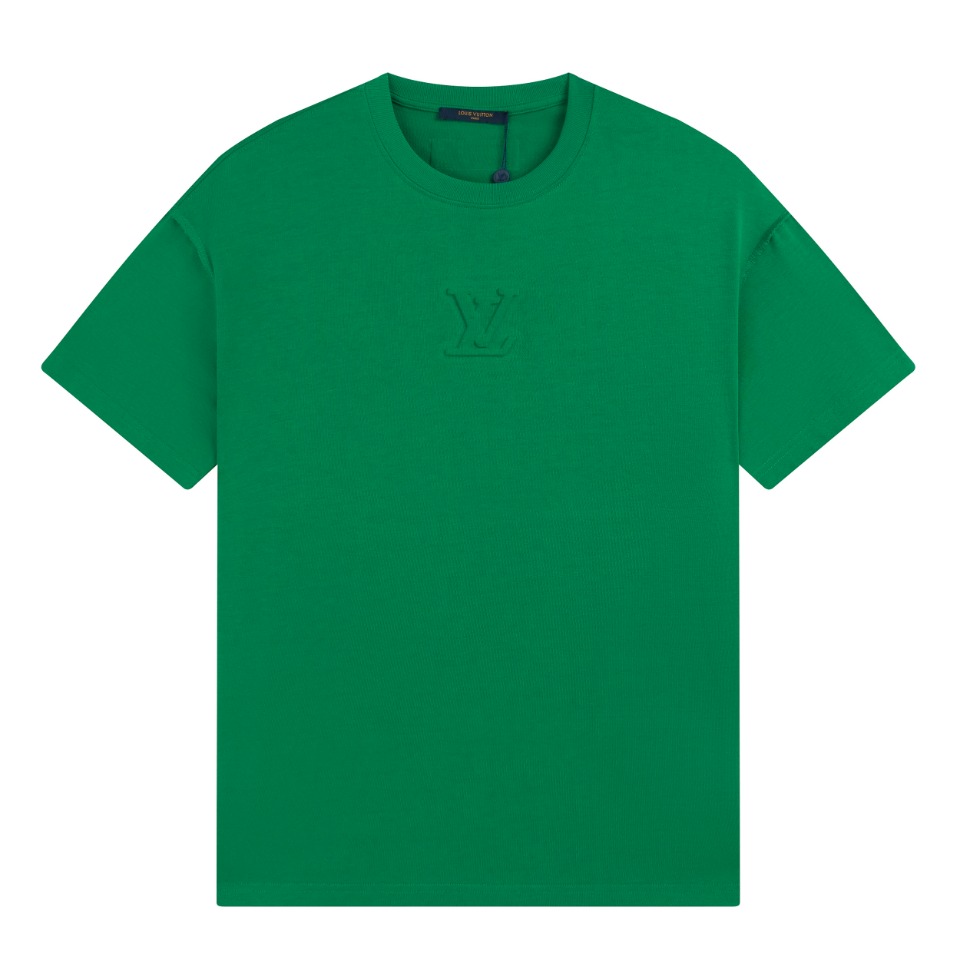 Louis Vuitton Embossed LV T-Shirt Green