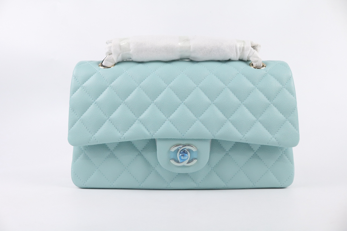 Chanel Classic Quilted WOC Crossbody Bag Blue A01112