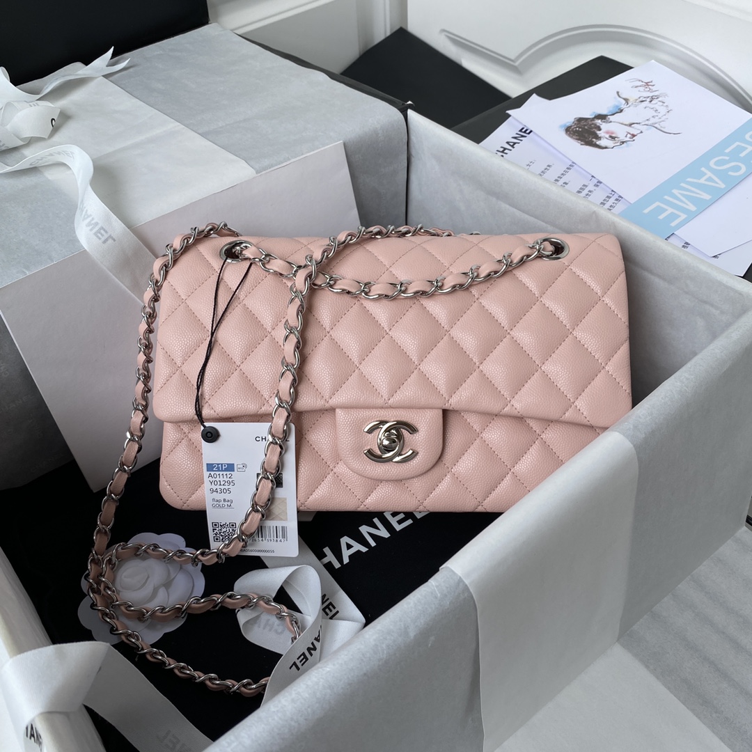 Chanel Classic Quilted WOC Crossbody Bag Pink A01112