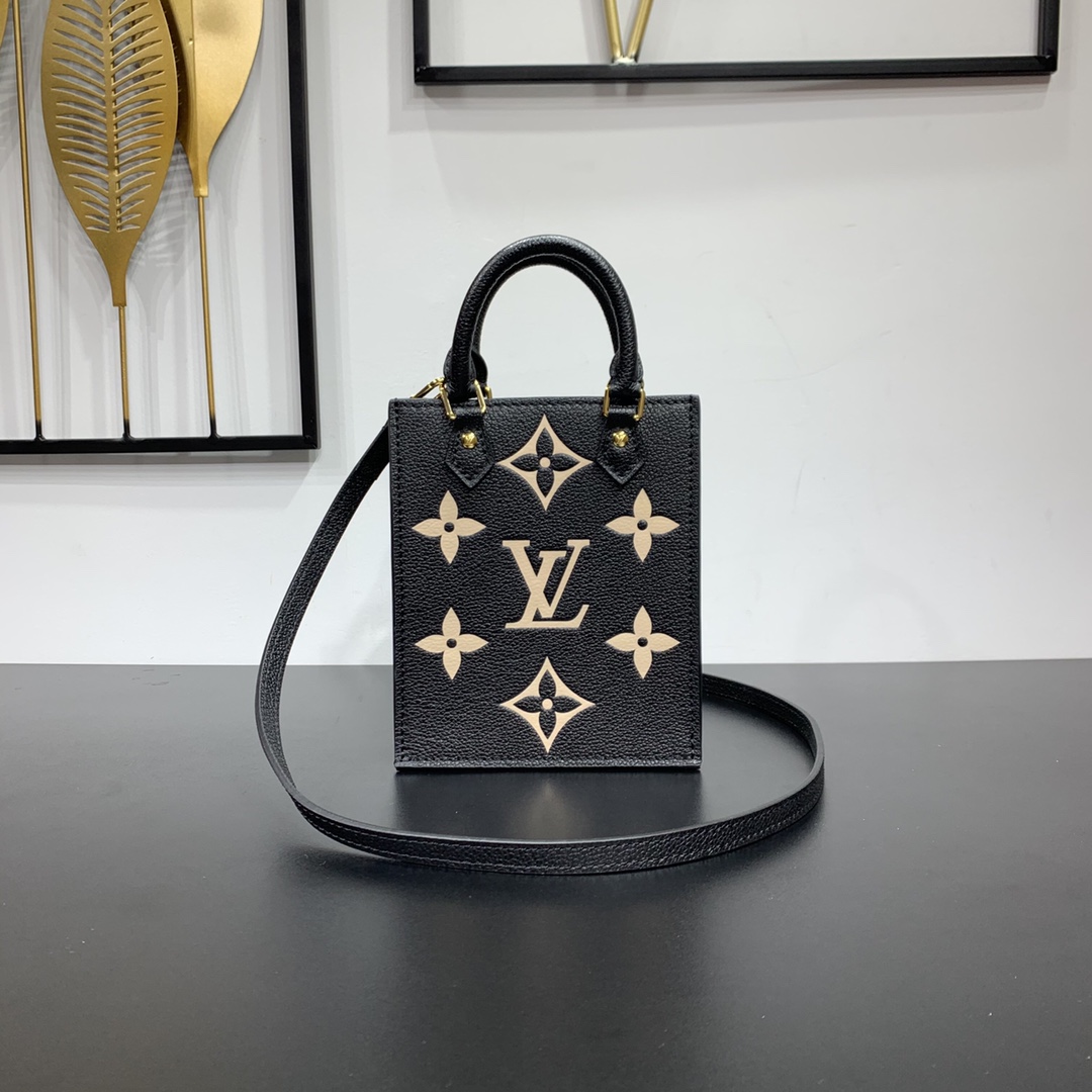 Louis Vuitton Petit Sac Plat Black