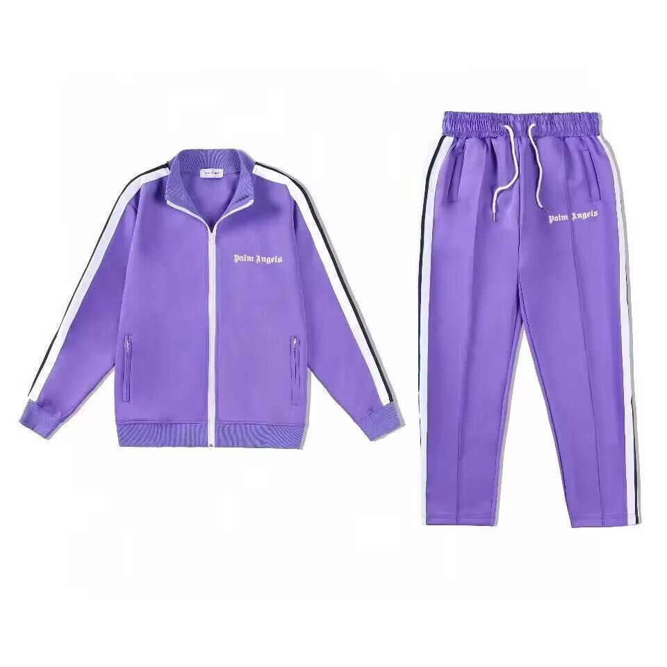 Palm Angels Track Jacket Purple White Black