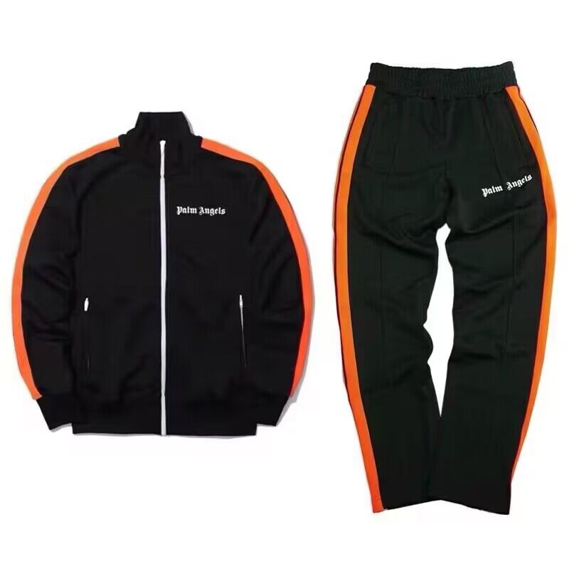 Palm Angels Track Jacket Black Orange