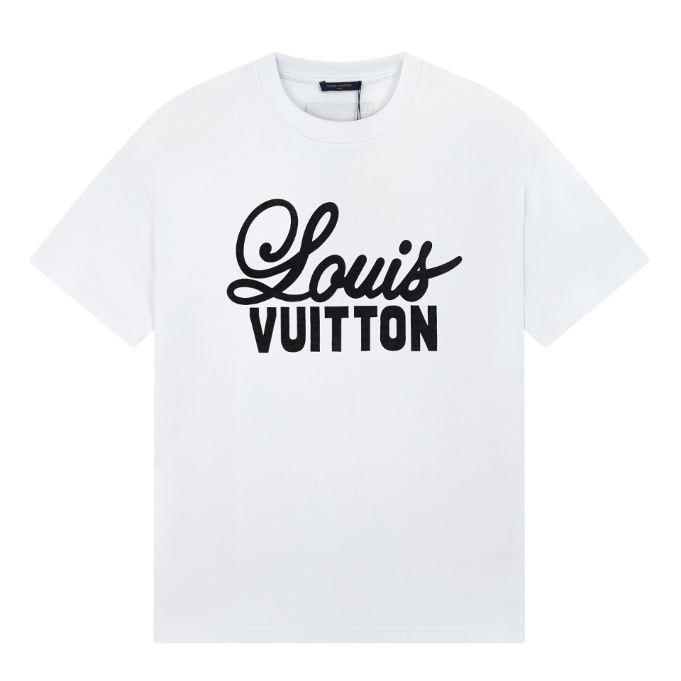 Louis Vuitton Printed Letter T-shirt White