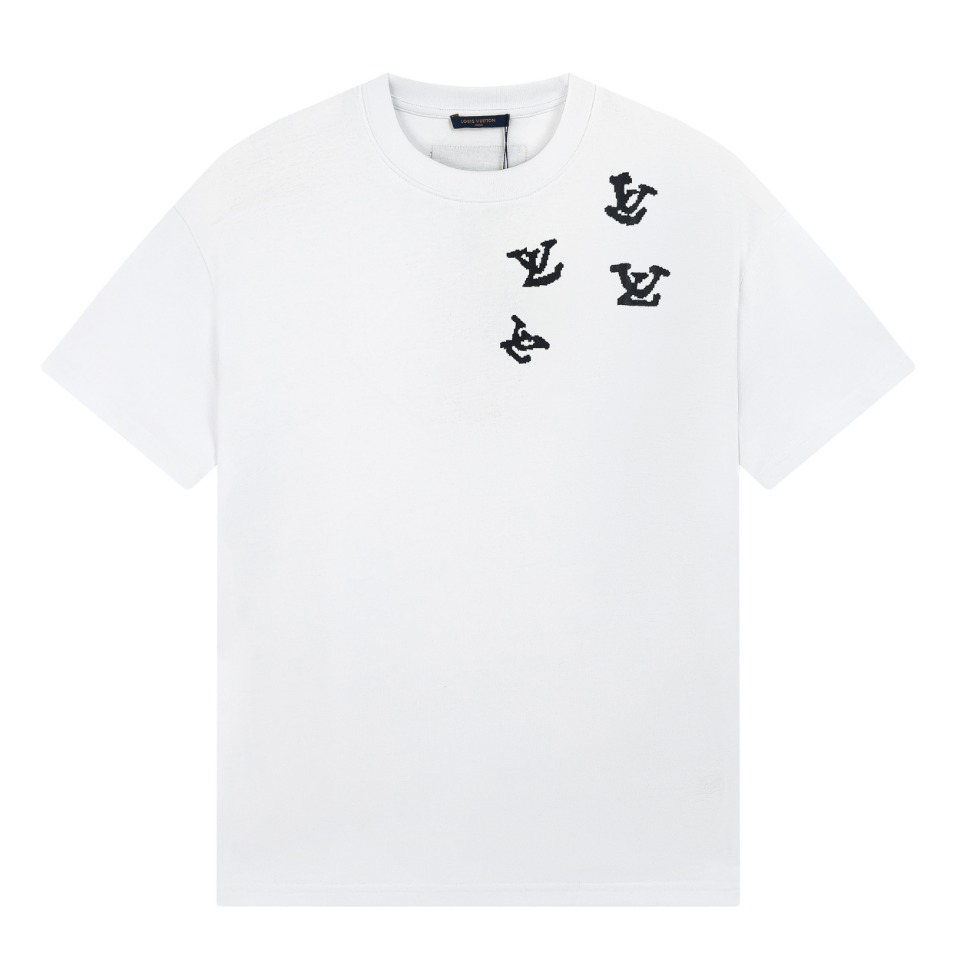 Louis Vuitton Character Letter Printed T-shirt White