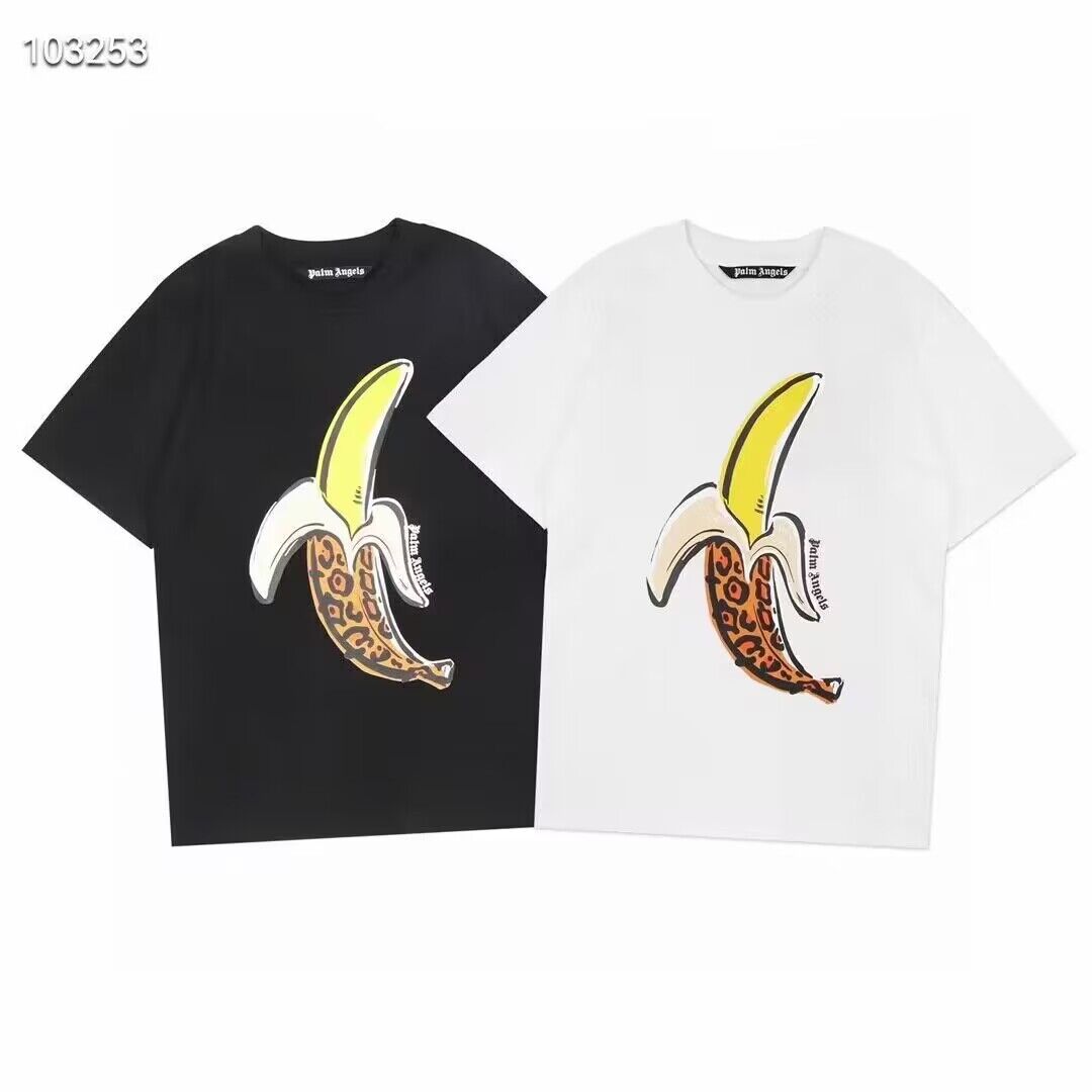 Palm Angels Leopard Banana Classic T-Shirt,Apparel : Sneakers Online - Buy Sneakers for Men & Women, Sneakers Online - Buy Sneakers for Men & Women