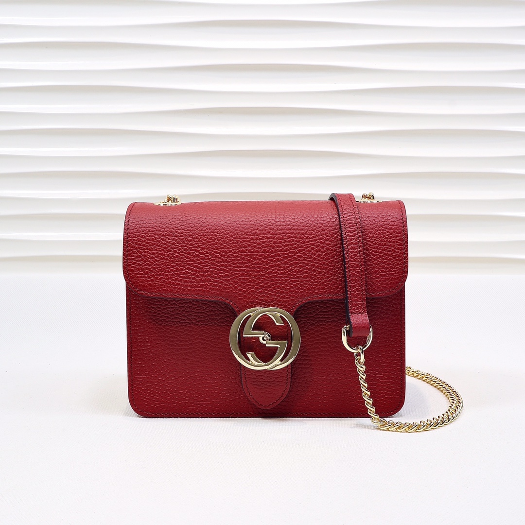 Gucci Interlocking G Shoulder Bag Small Red 510304