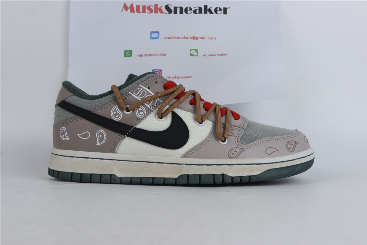 Nike Dunk Low SE Sail Multi-Camo(Customized）