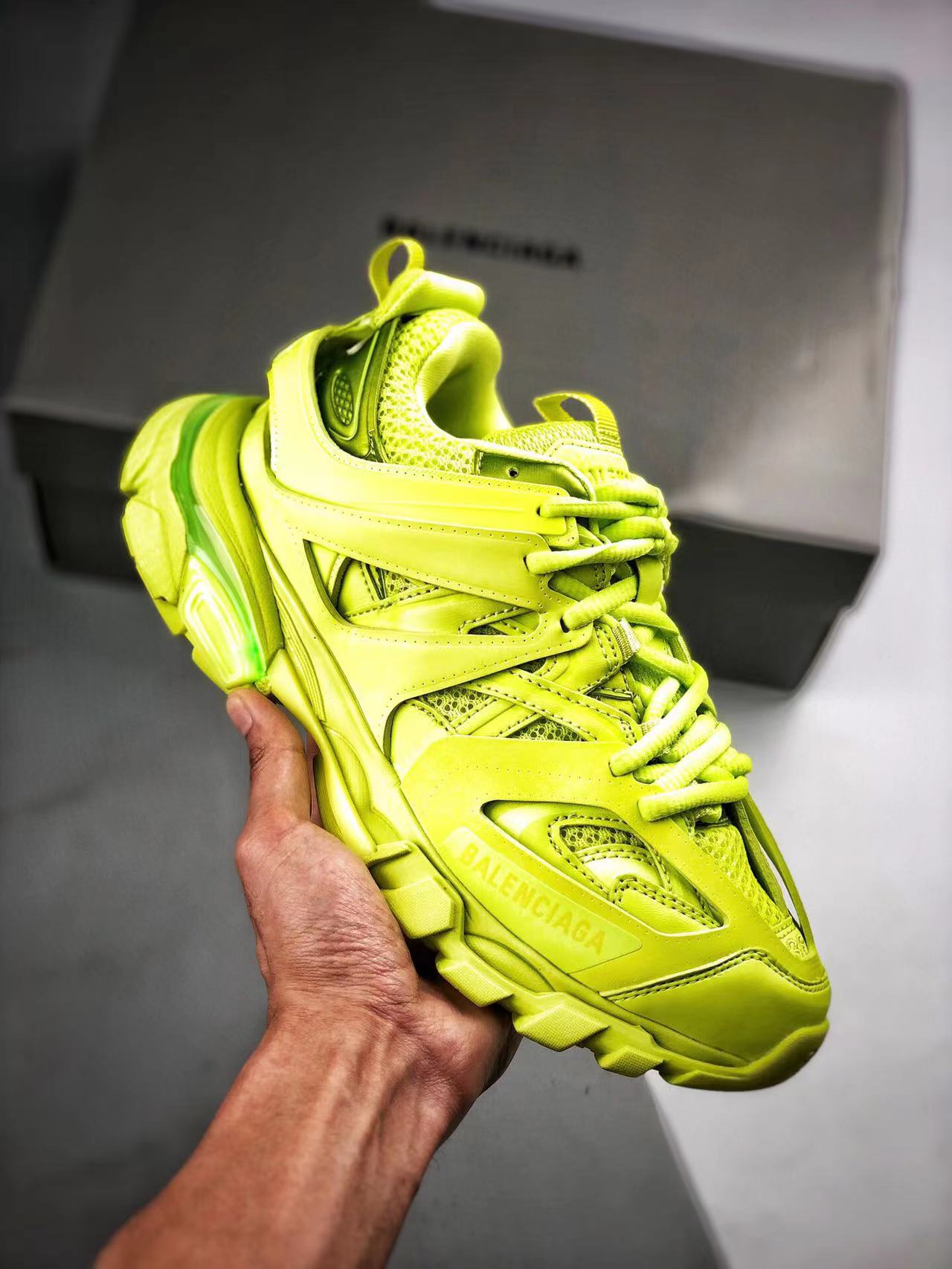 Balenciaga Track Trainer Lime With LED,Balenciaga : Sneakers Online - Buy Sneakers for Men & Women, Sneakers Online - Buy Sneakers for Men & Women