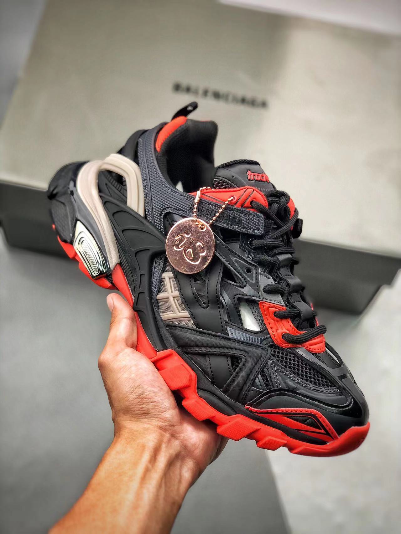 Balenciaga Track.2 Black Red Grey