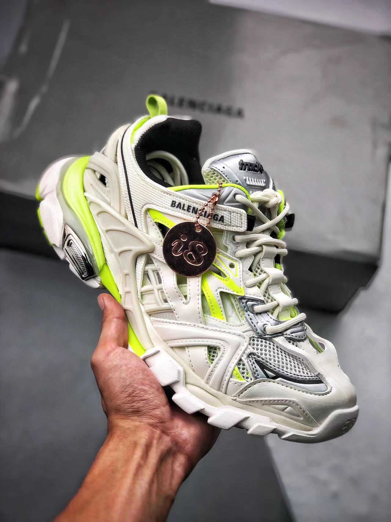 Balenciaga Track.2 White Fluo Yellow