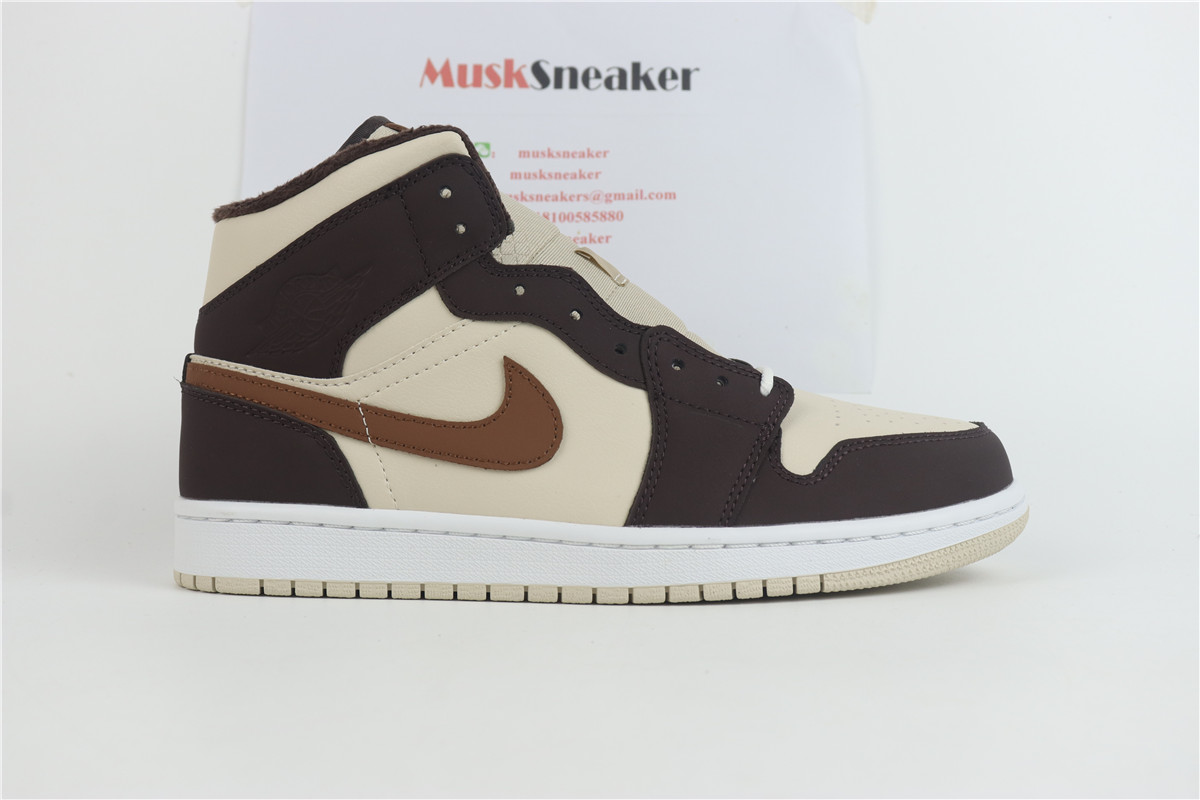 Air Jordan 1 Mid SE Brown Basalt Oatmeal