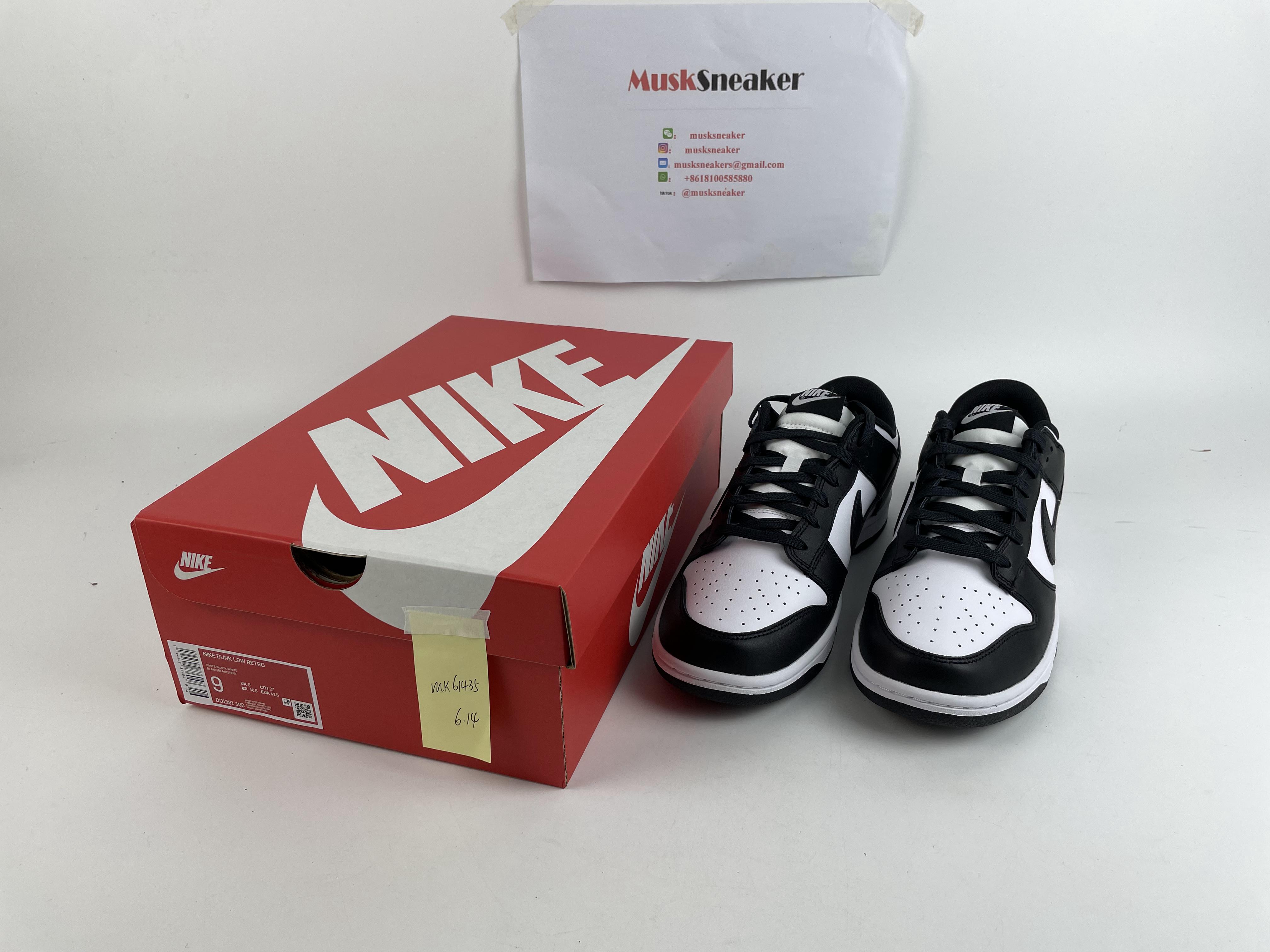 Nike Dunk Low White Black