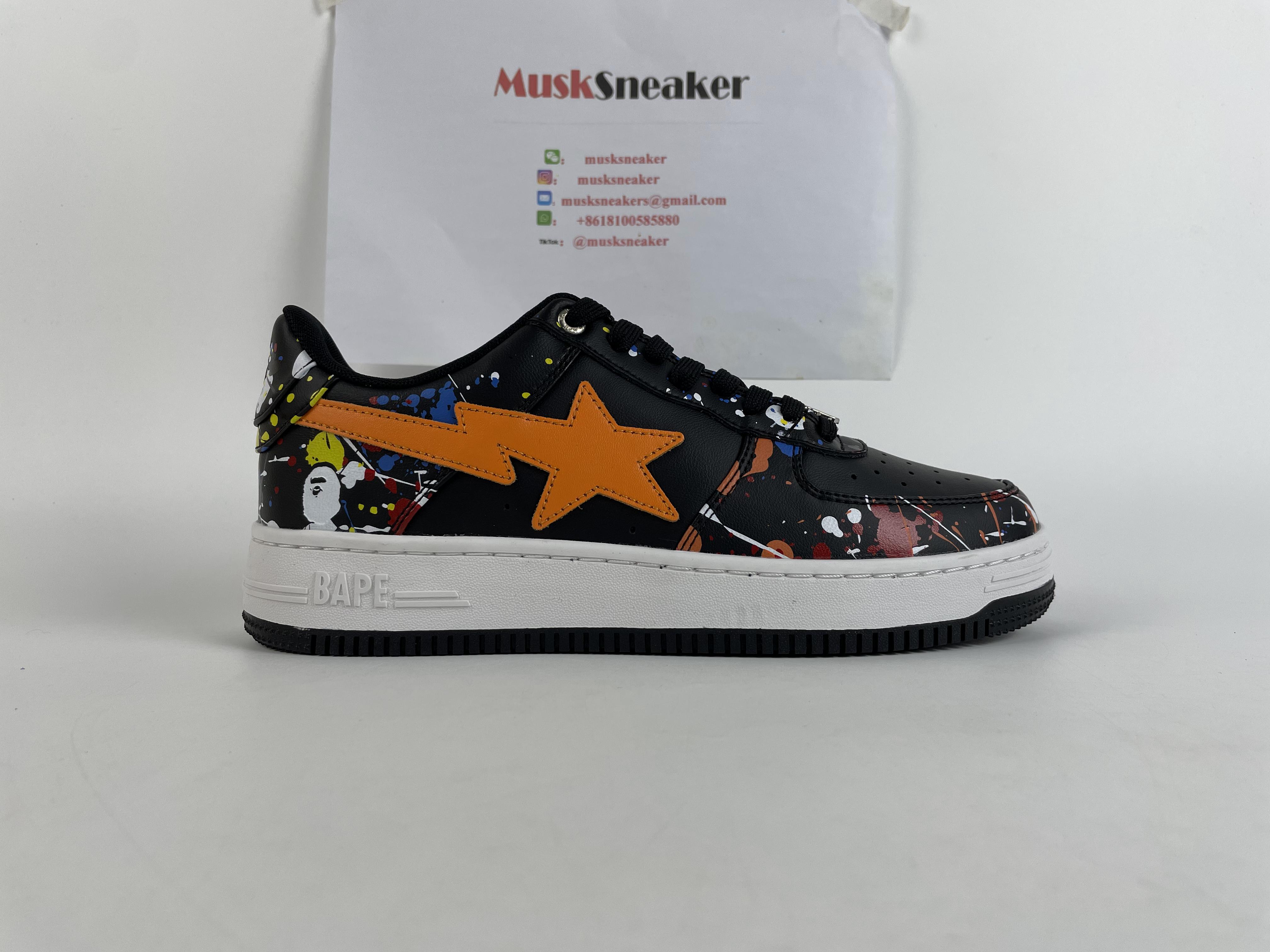 A Bathing Ape Bape Sta Paint Black