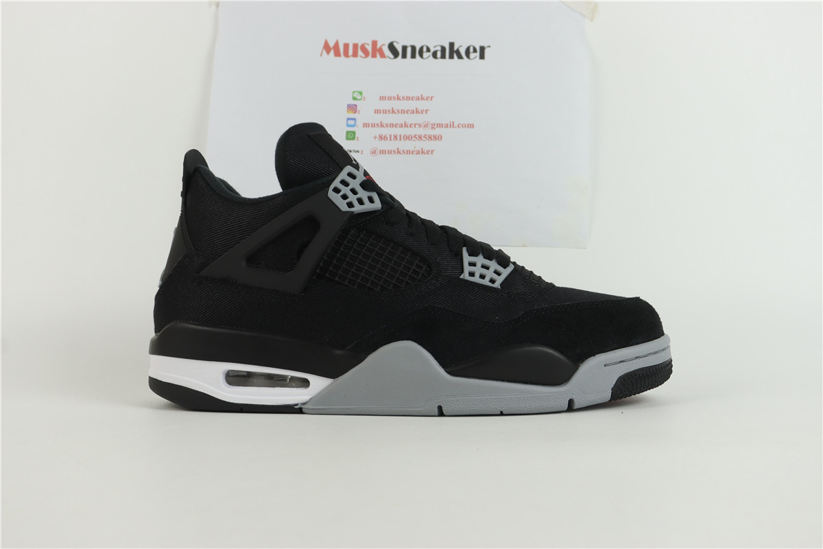 Air Jordan 4 Black Canvas