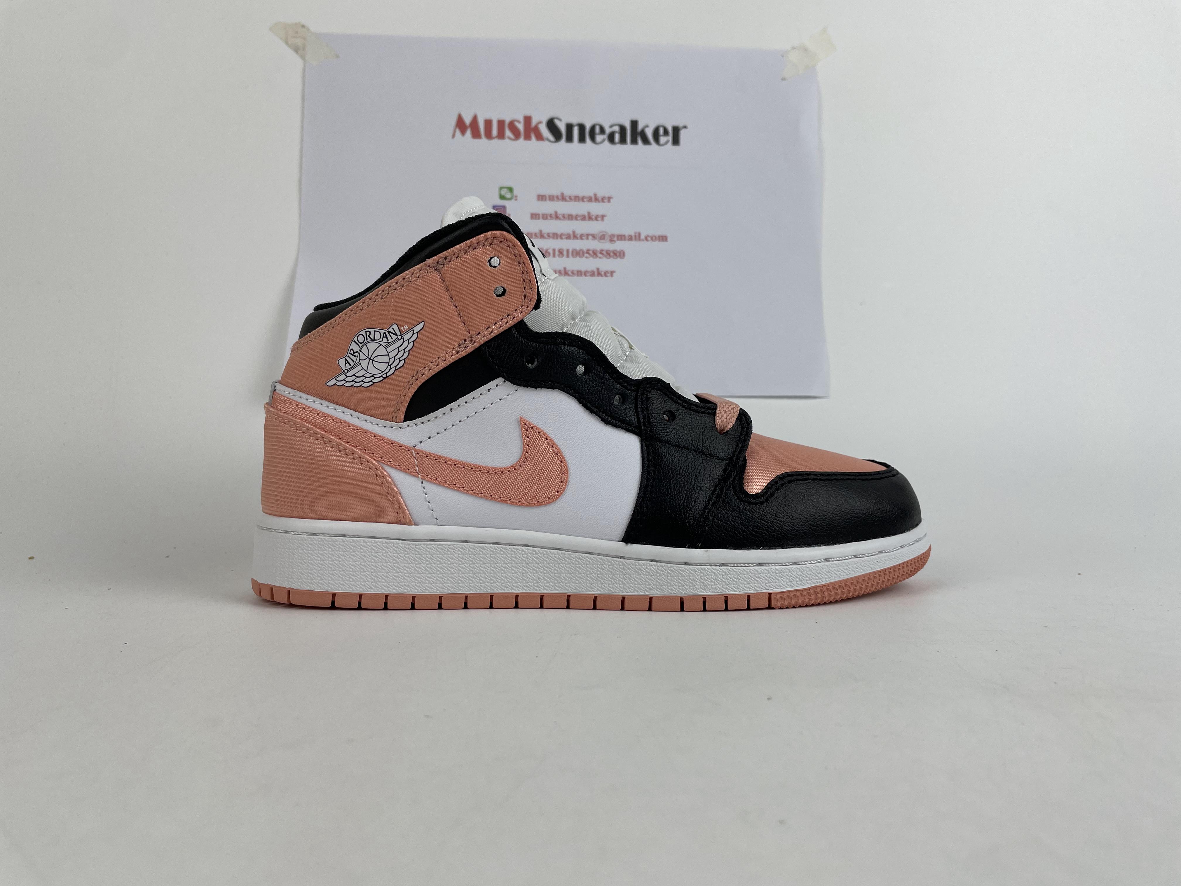 Air Jordan 1 Mid Light Madder Root (GS)