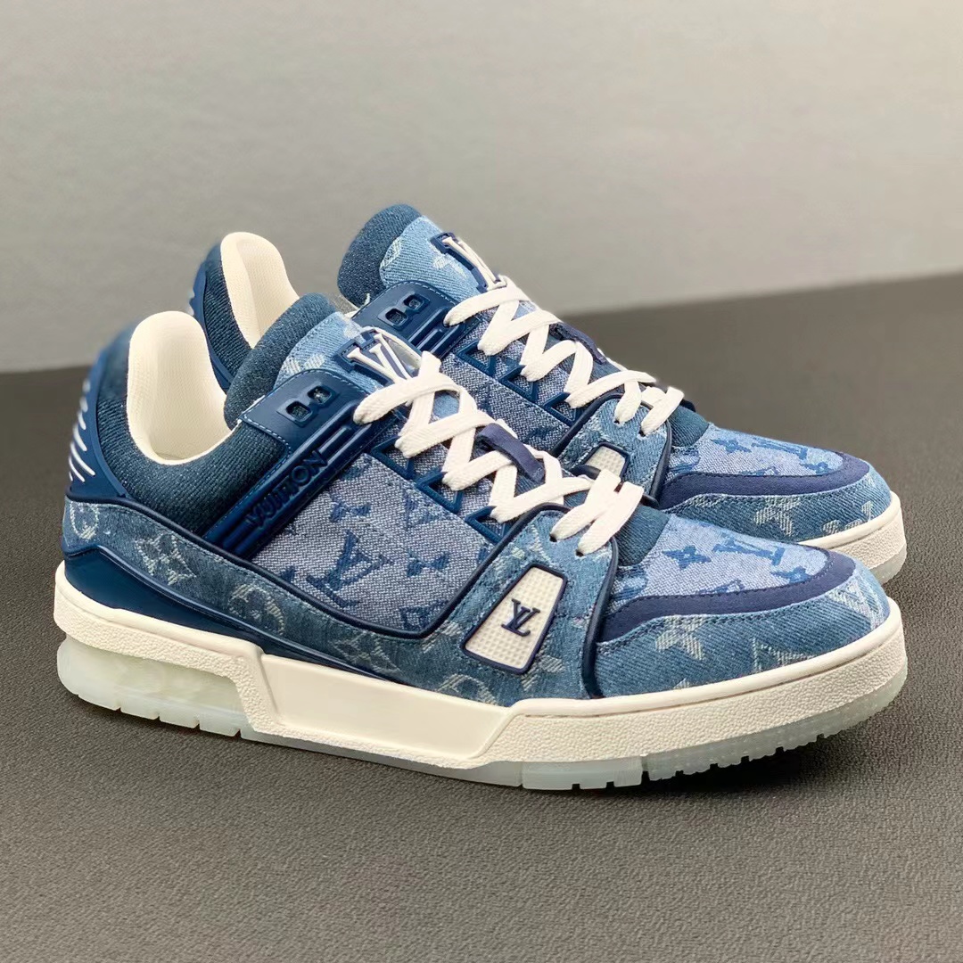 Louis Vuitton Trainer Sneaker Denim Monogram,Louis Vuitton : Sneakers Online - Buy Sneakers for Men & Women, Sneakers Online - Buy Sneakers for Men & Women