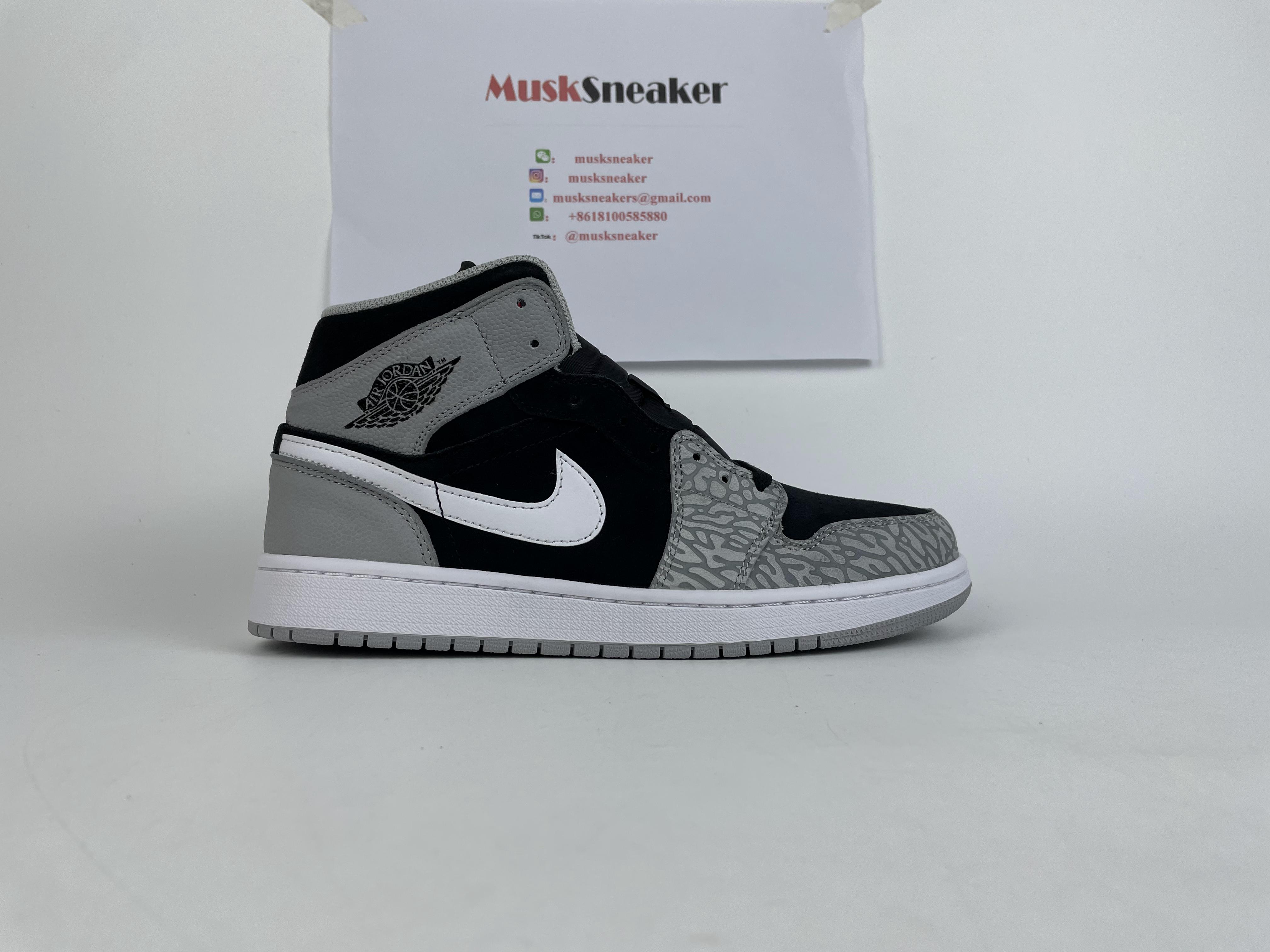 Air Jordan 1 Mid Elephant Print