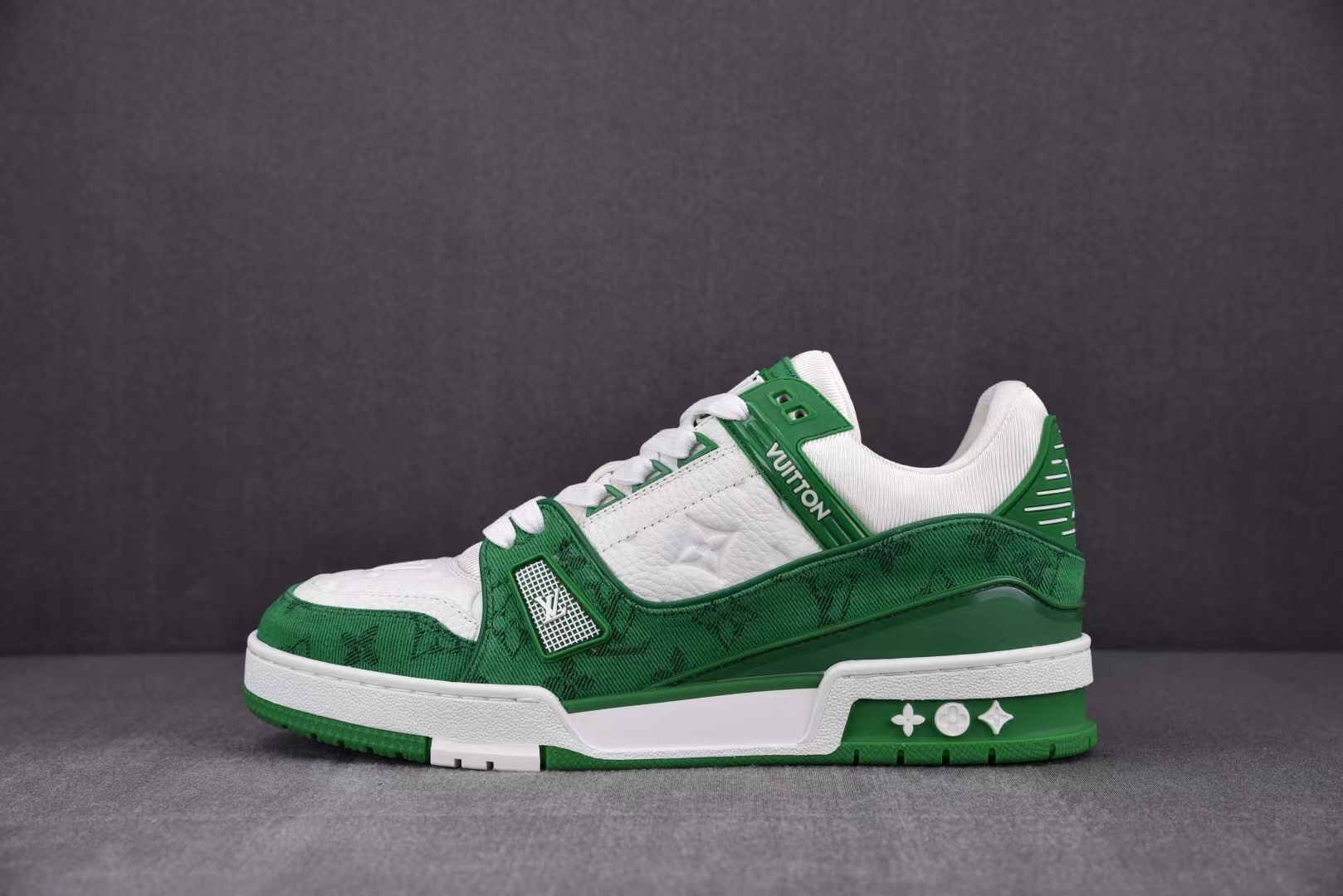 LV Trainer Green Monogram Denim White,Louis Vuitton&Bapesta : Sneakers Online - Buy Sneakers for Men & Women, Sneakers Online - Buy Sneakers for Men & Women