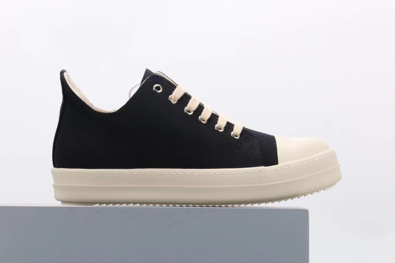 Rick Owens DRKSHDW Black Denim Low Black,Rick Owens : Sneakers Online - Buy Sneakers for Men & Women, Sneakers Online - Buy Sneakers for Men & Women