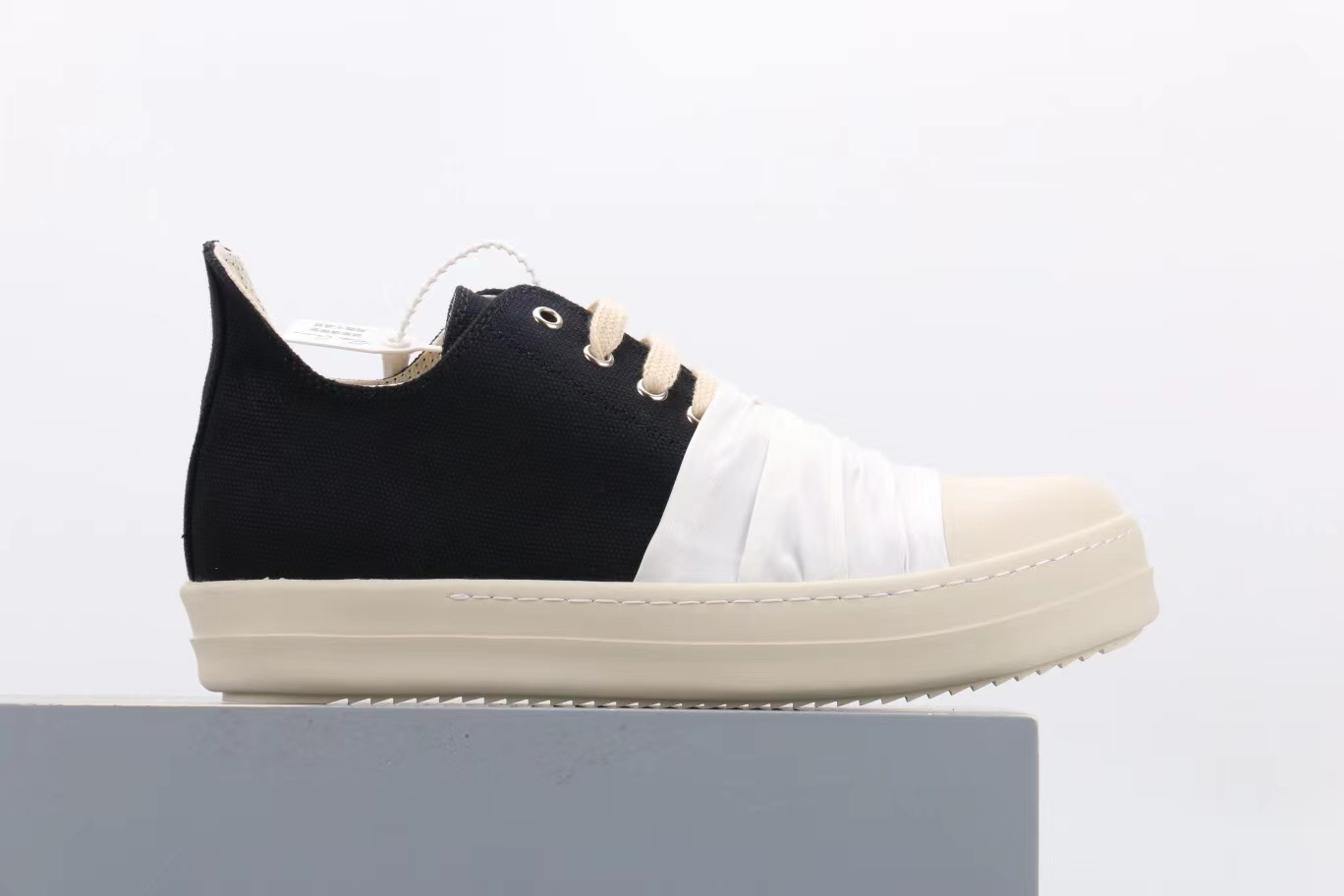 Rick Owens Drkshdw Low Black Tape milk