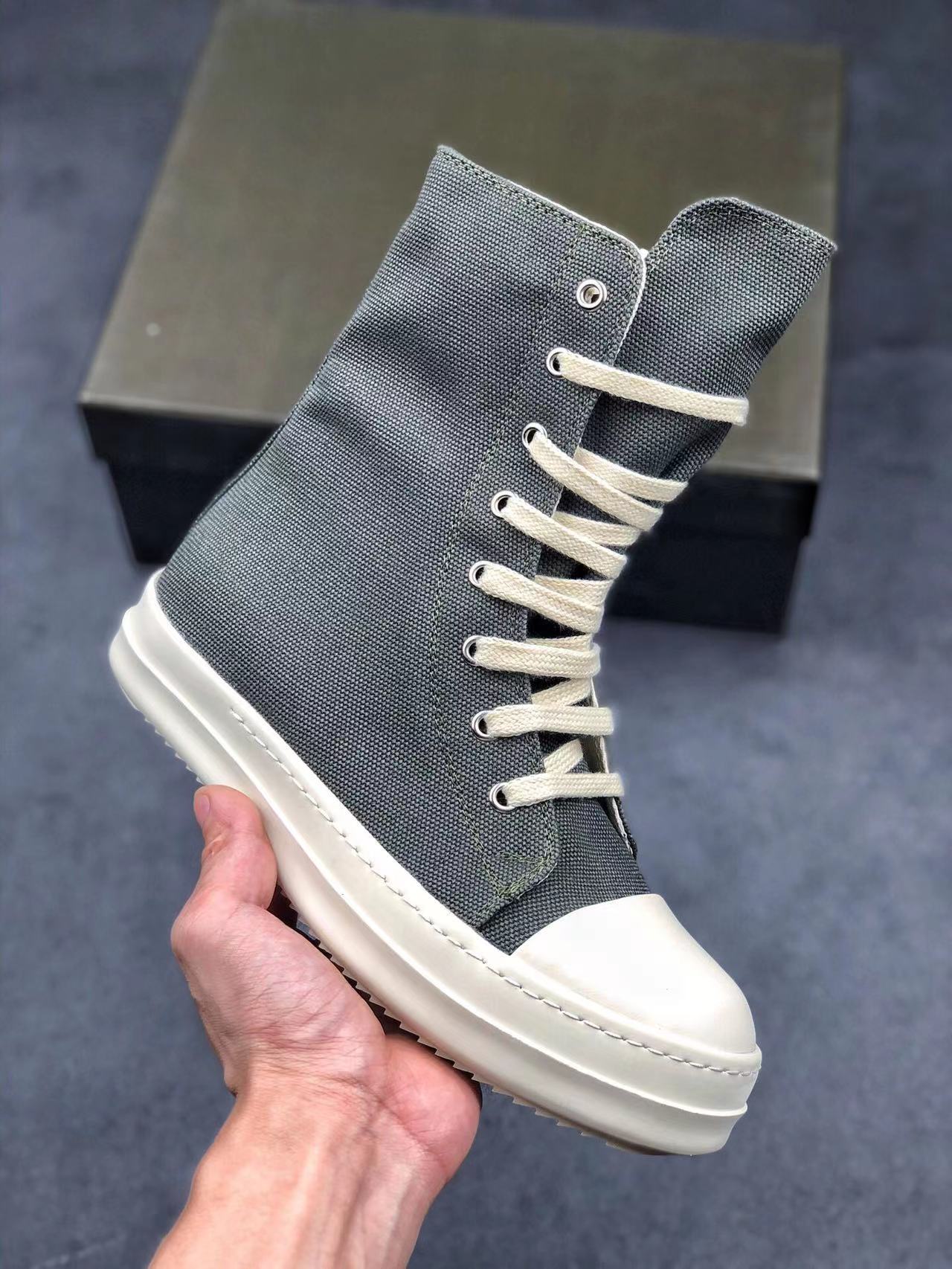 Rick Owens DRKSHDW Strobe Grey-Green,Specials : Sneakers Online - Buy Sneakers for Men & Women, Sneakers Online - Buy Sneakers for Men & Women