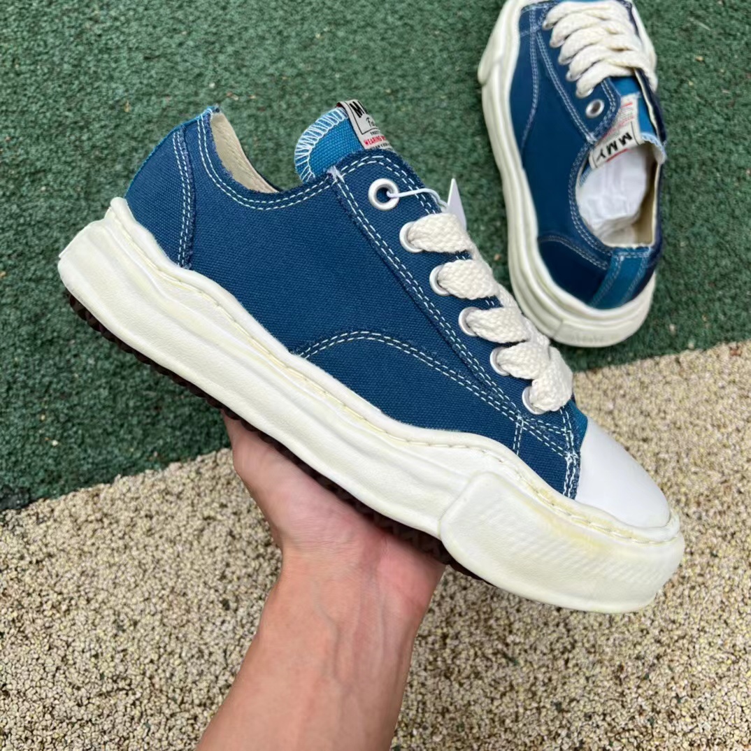 Maison Mihara Yasuhiro Peterson OG Sole Canvas Low Blue,Other : Sneakers Online - Buy Sneakers for Men & Women, Sneakers Online - Buy Sneakers for Men & Women