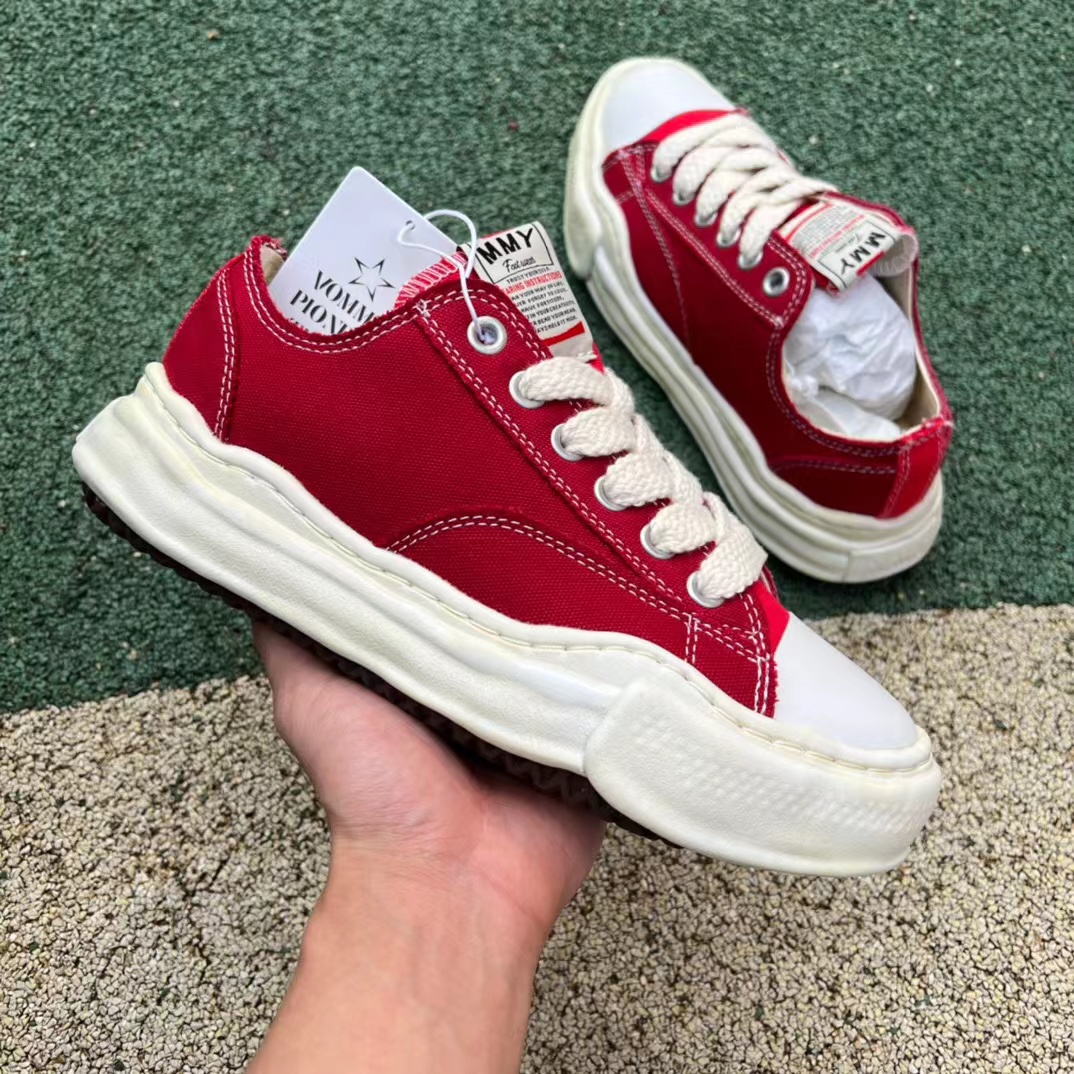 Maison Mihara Yasuhiro Peterson OG Sole Canvas Low Red,Other : Sneakers Online - Buy Sneakers for Men & Women, Sneakers Online - Buy Sneakers for Men & Women