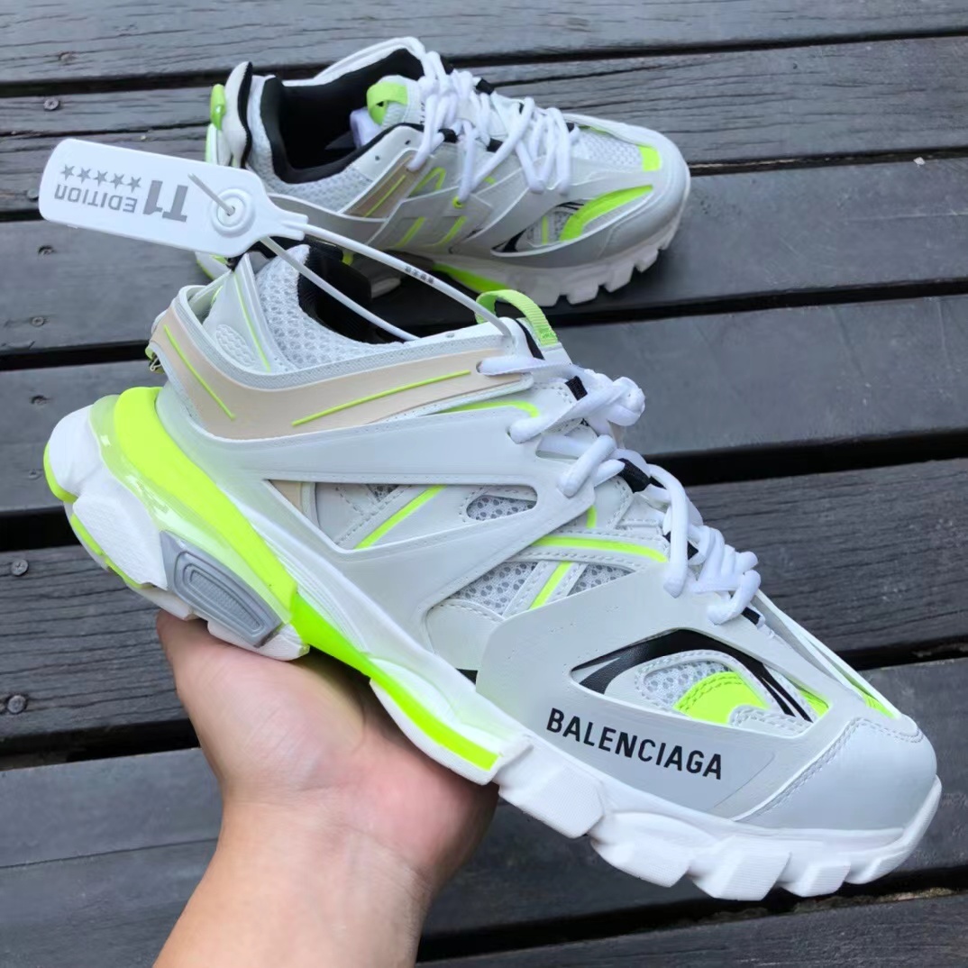 Balenciaga Track White Fluorecent Yellow