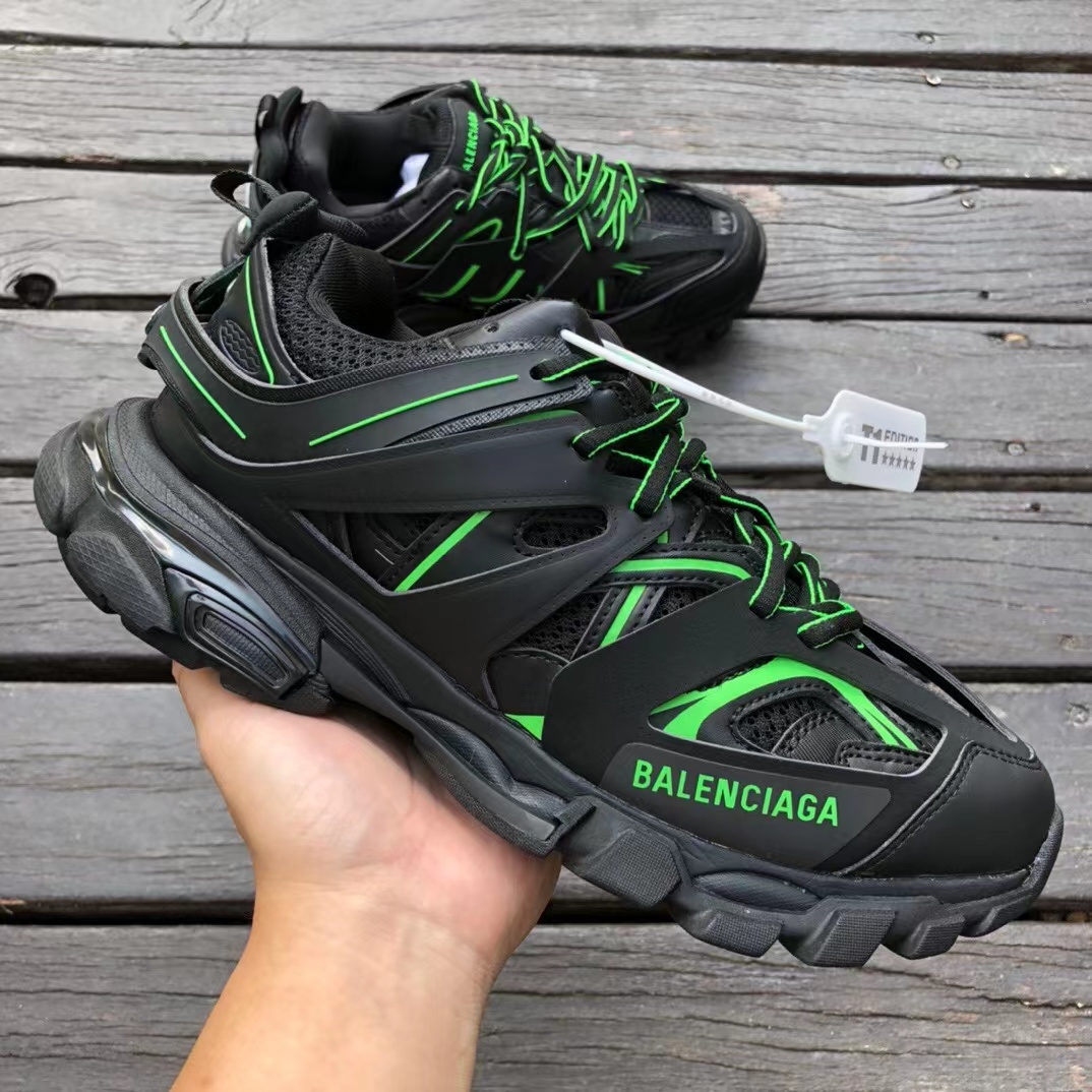 Balenciaga Track Worn Out Black Green