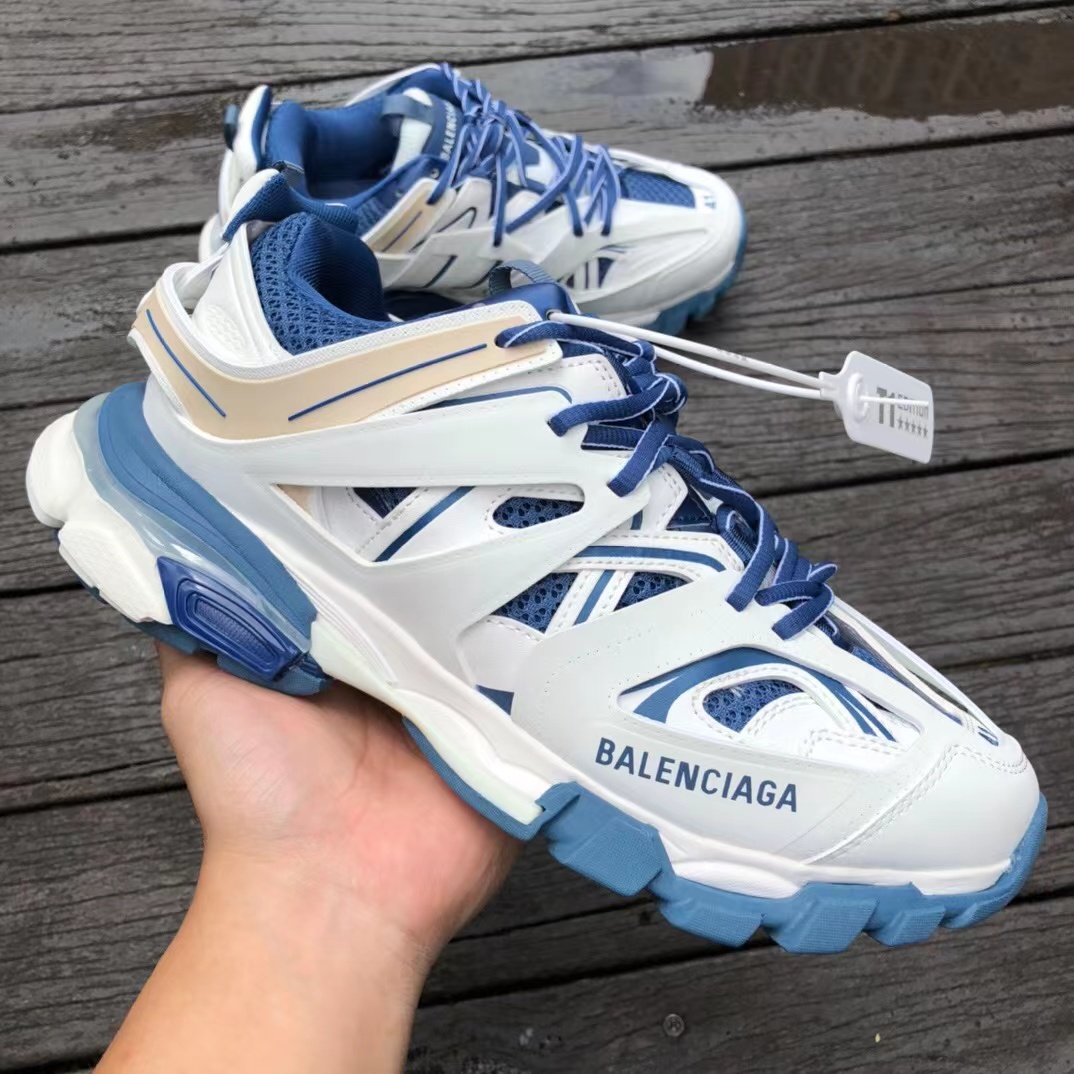 Balenciaga Track Worn Out White Blue