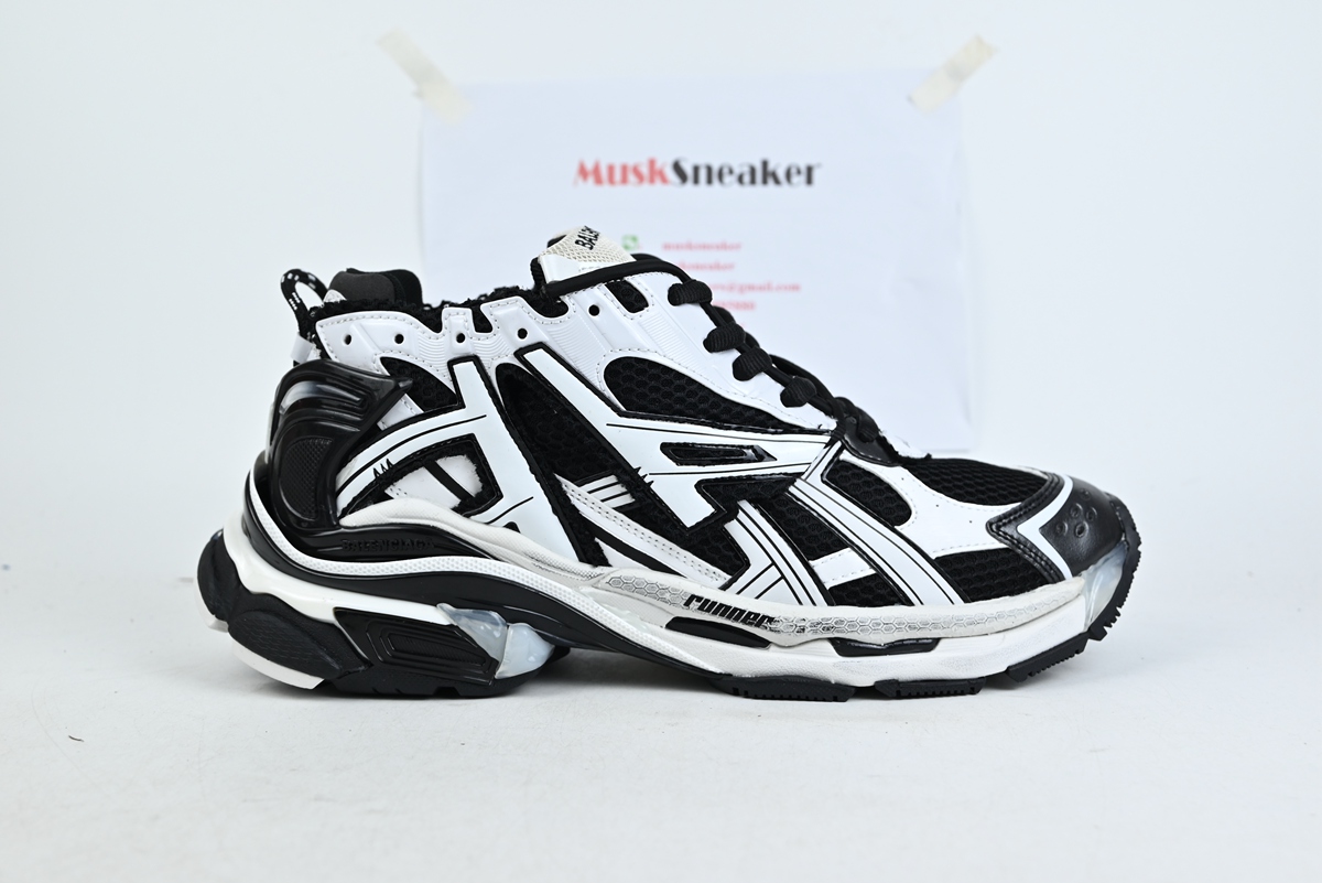 Balenciaga Runner White Black White