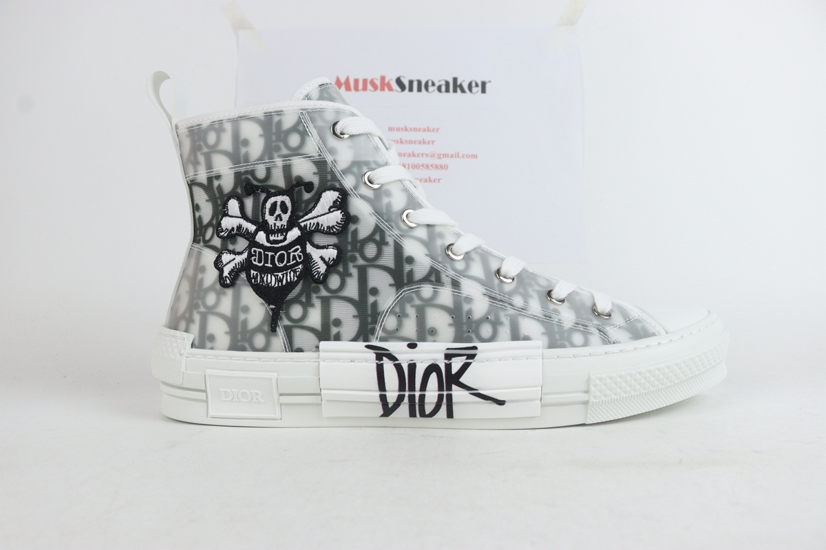 Dior And Shawn B23 High Top Bee Embroidery