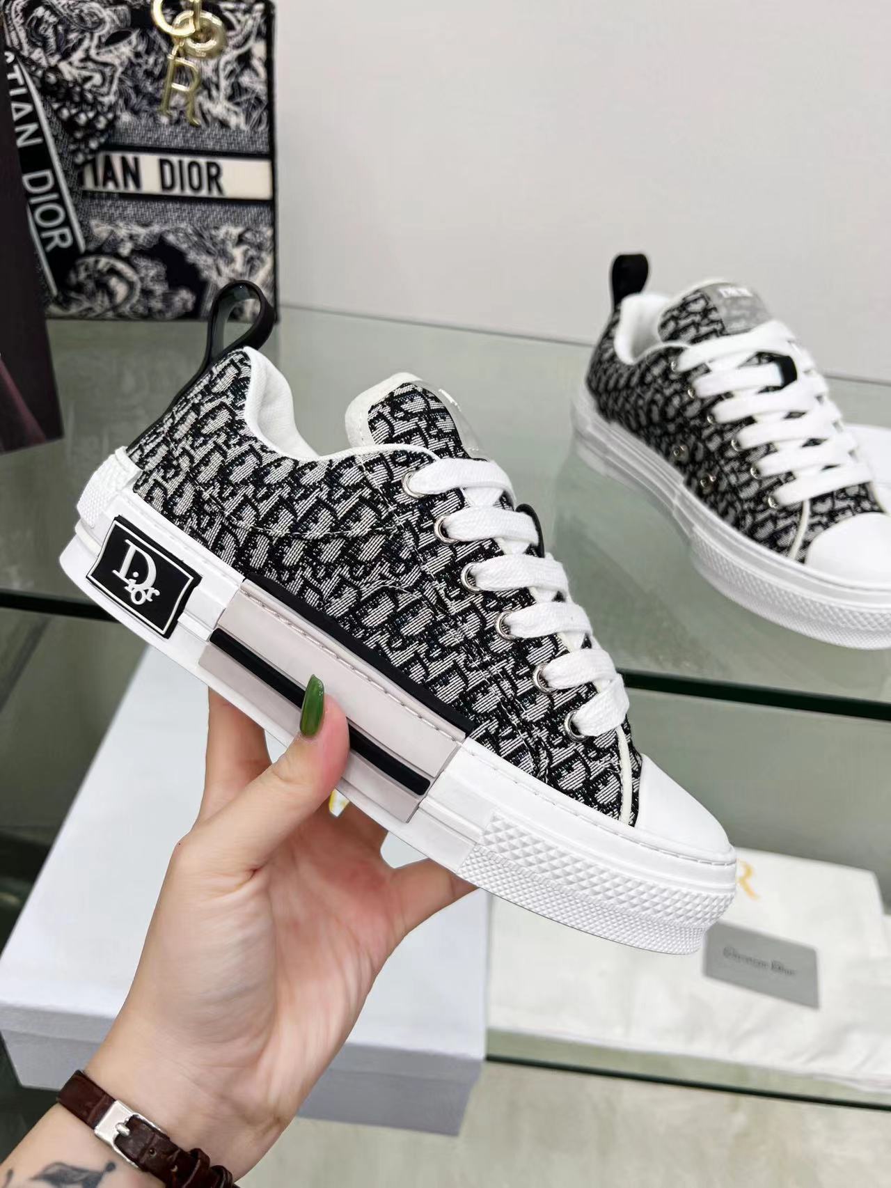 Dior B23 Skater Low Top Black-Gray Dior Oblique Jacquard,Other : Sneakers Online - Buy Sneakers for Men & Women, Sneakers Online - Buy Sneakers for Men & Women