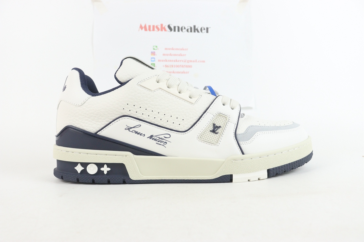 Louis Vuitton Trainer #54 Signature White Blue,Specials : Sneakers Online - Buy Sneakers for Men & Women, Sneakers Online - Buy Sneakers for Men & Women